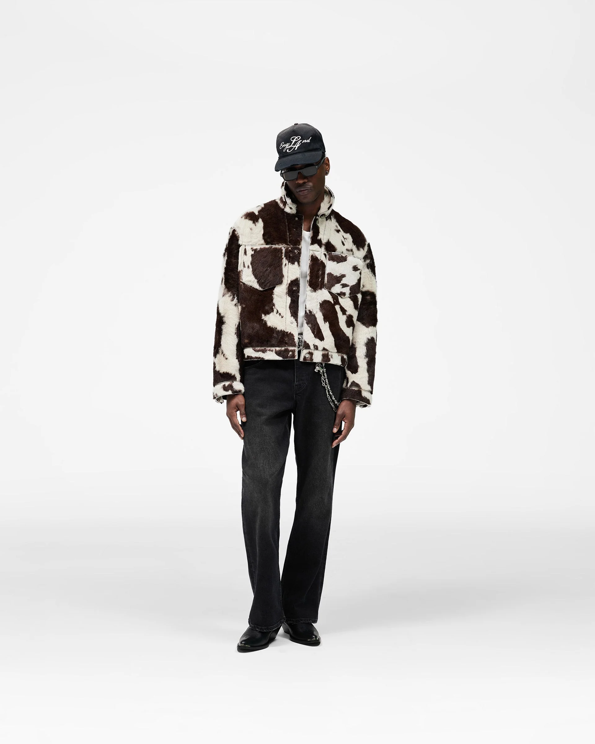 Cowhide Trucker Jacket - Multi - Image 6