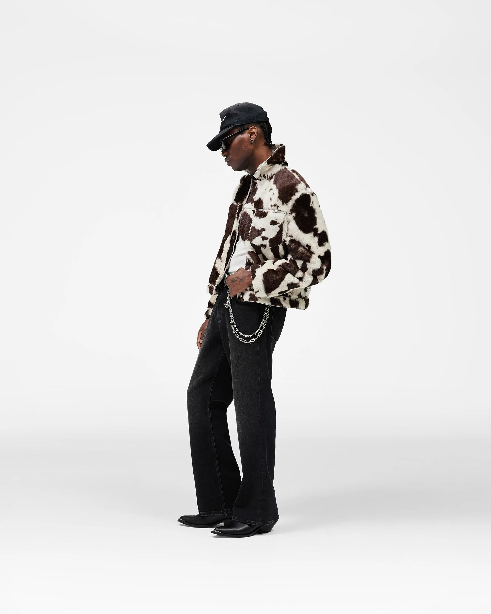 Cowhide Trucker Jacket - Multi - Image 7