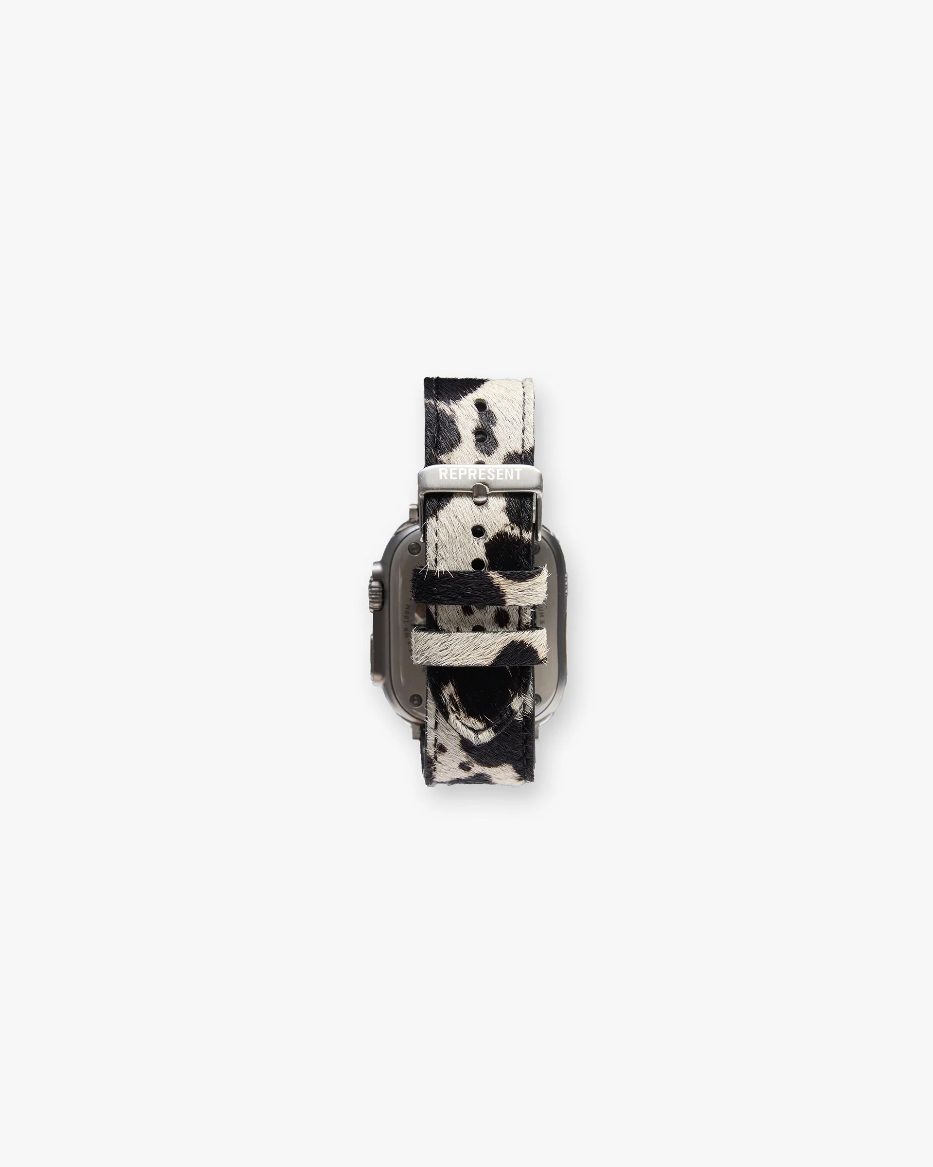 Cowhide Watch Strap - Flat White Jet Black - Image 3