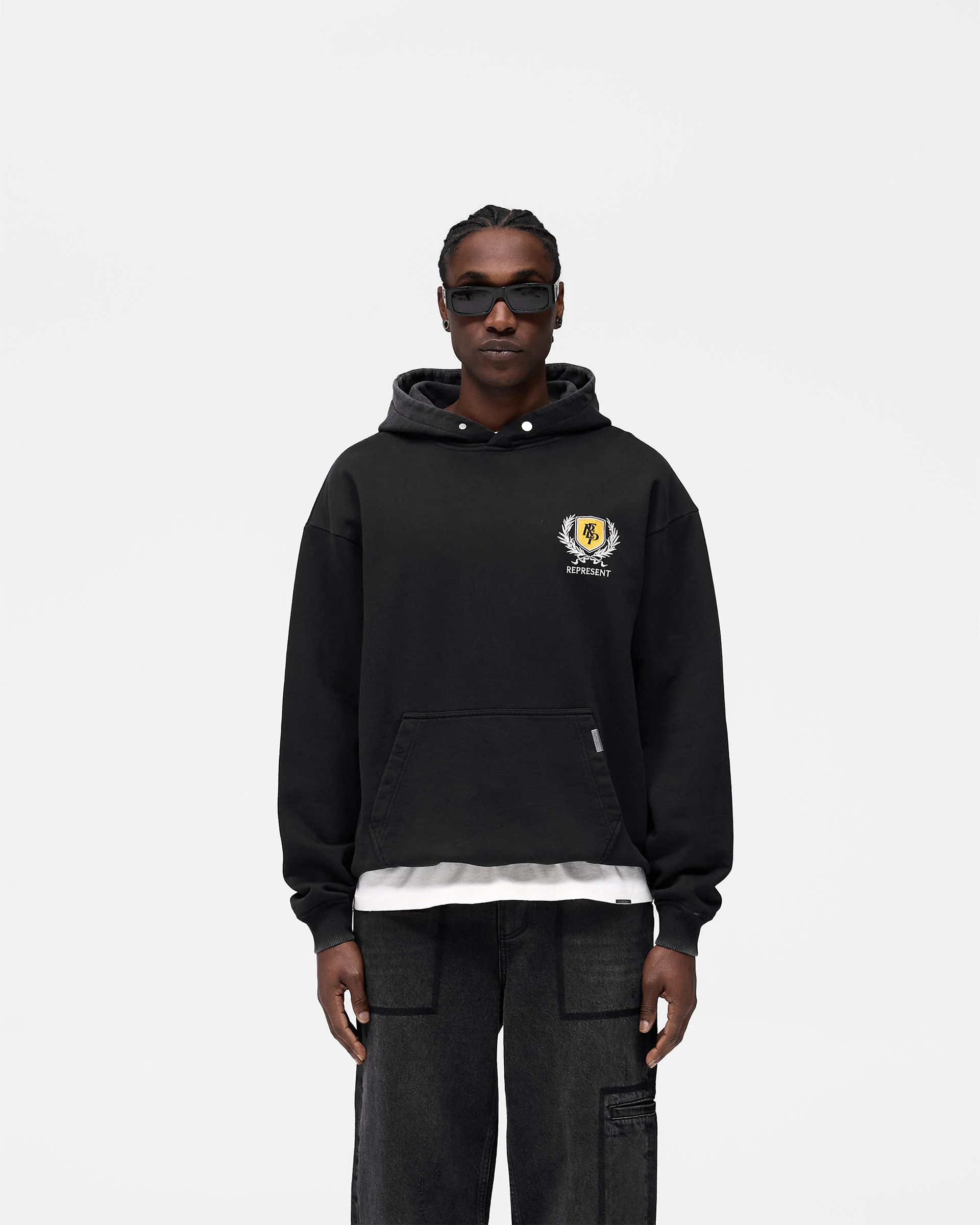 Crest Hoodie - Vintage Black - Image 3