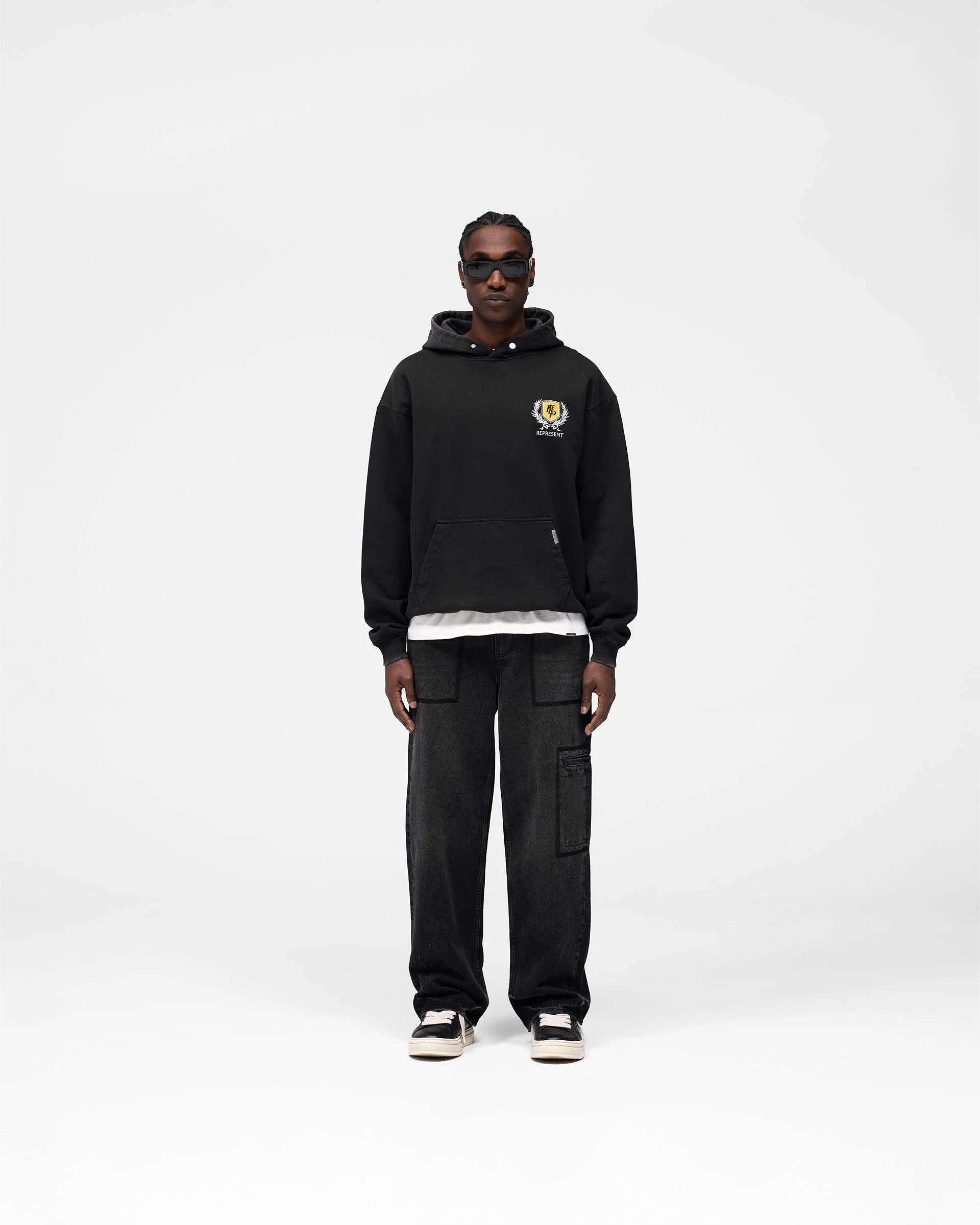 Crest Hoodie - Vintage Black - Image 7