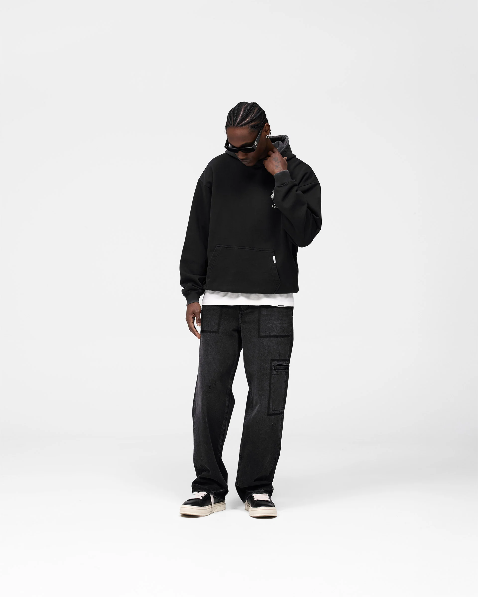 Crest Hoodie - Vintage Black - Image 8