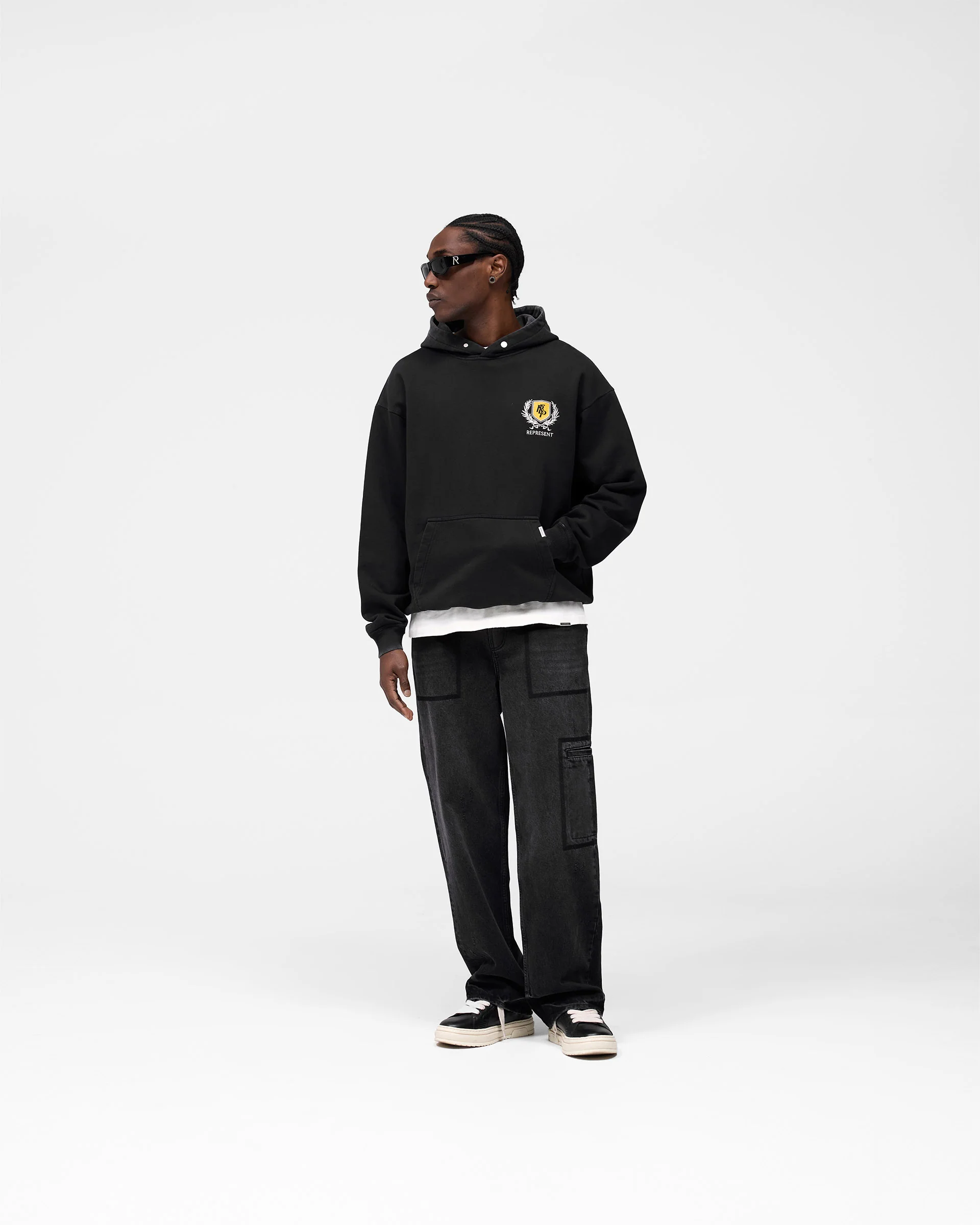 Crest Hoodie - Vintage Black - Image 9