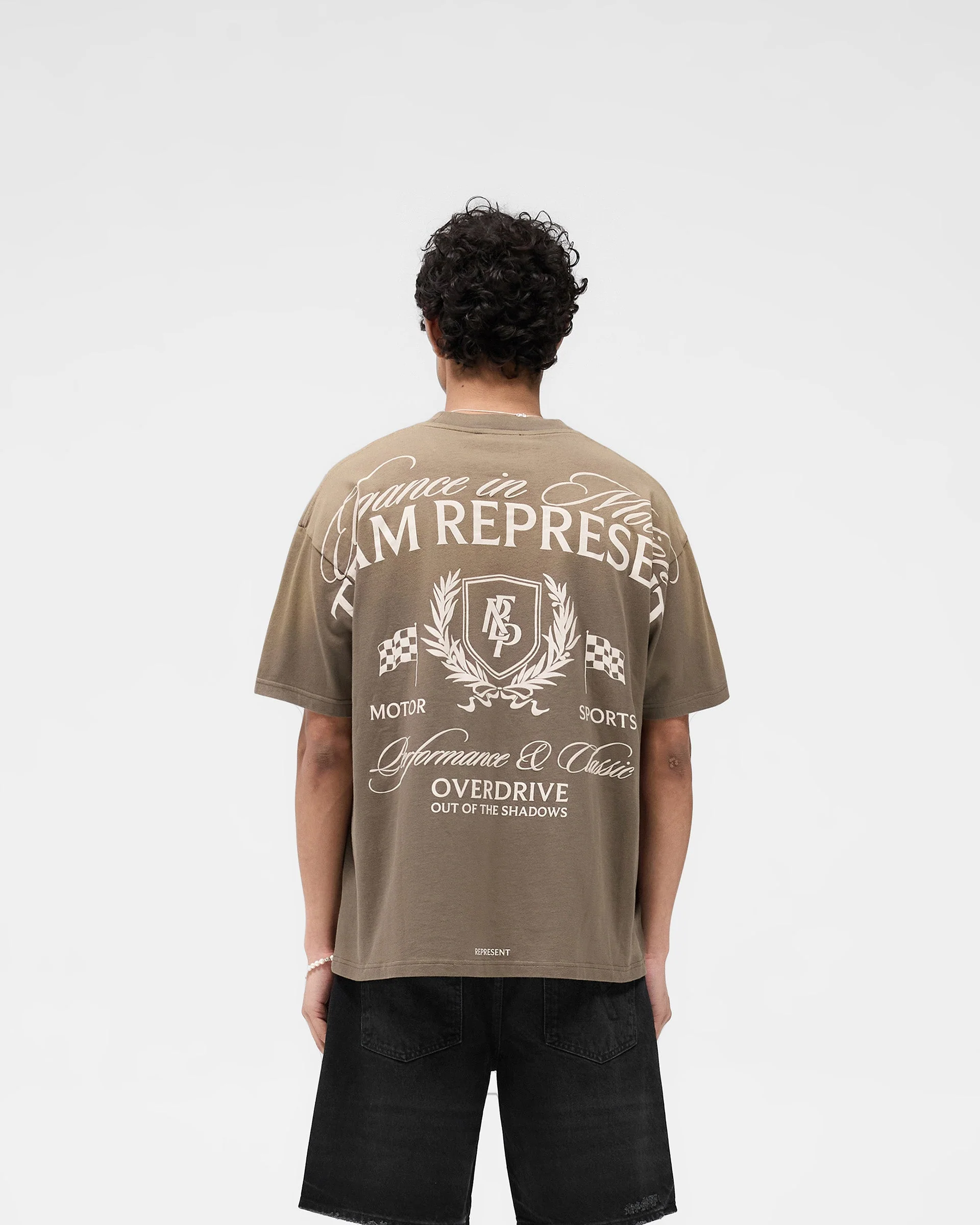 Crest T-Shirt - Dark Taupe - Image 5