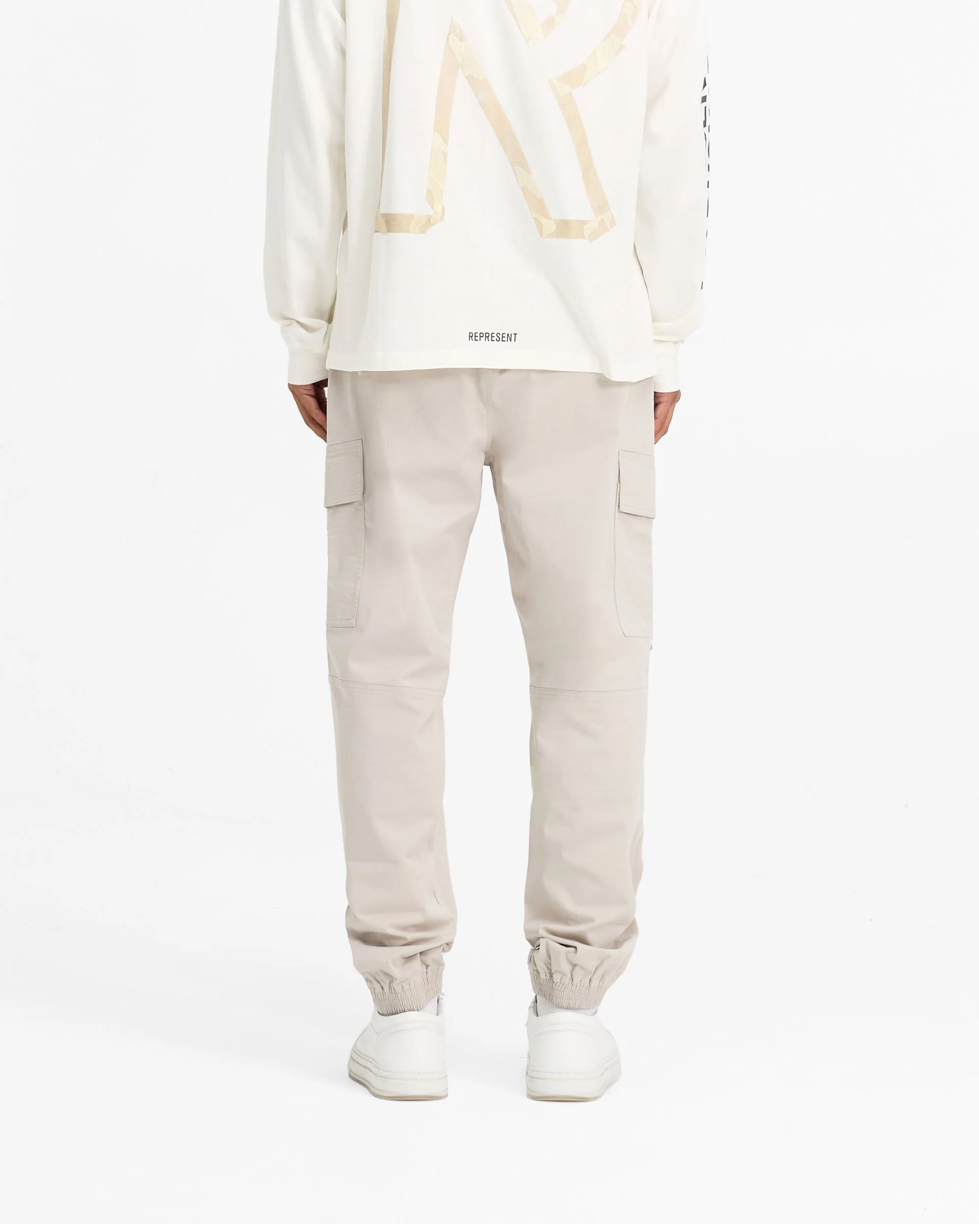 Cuffed Cargo Pant - Stone - Image 4