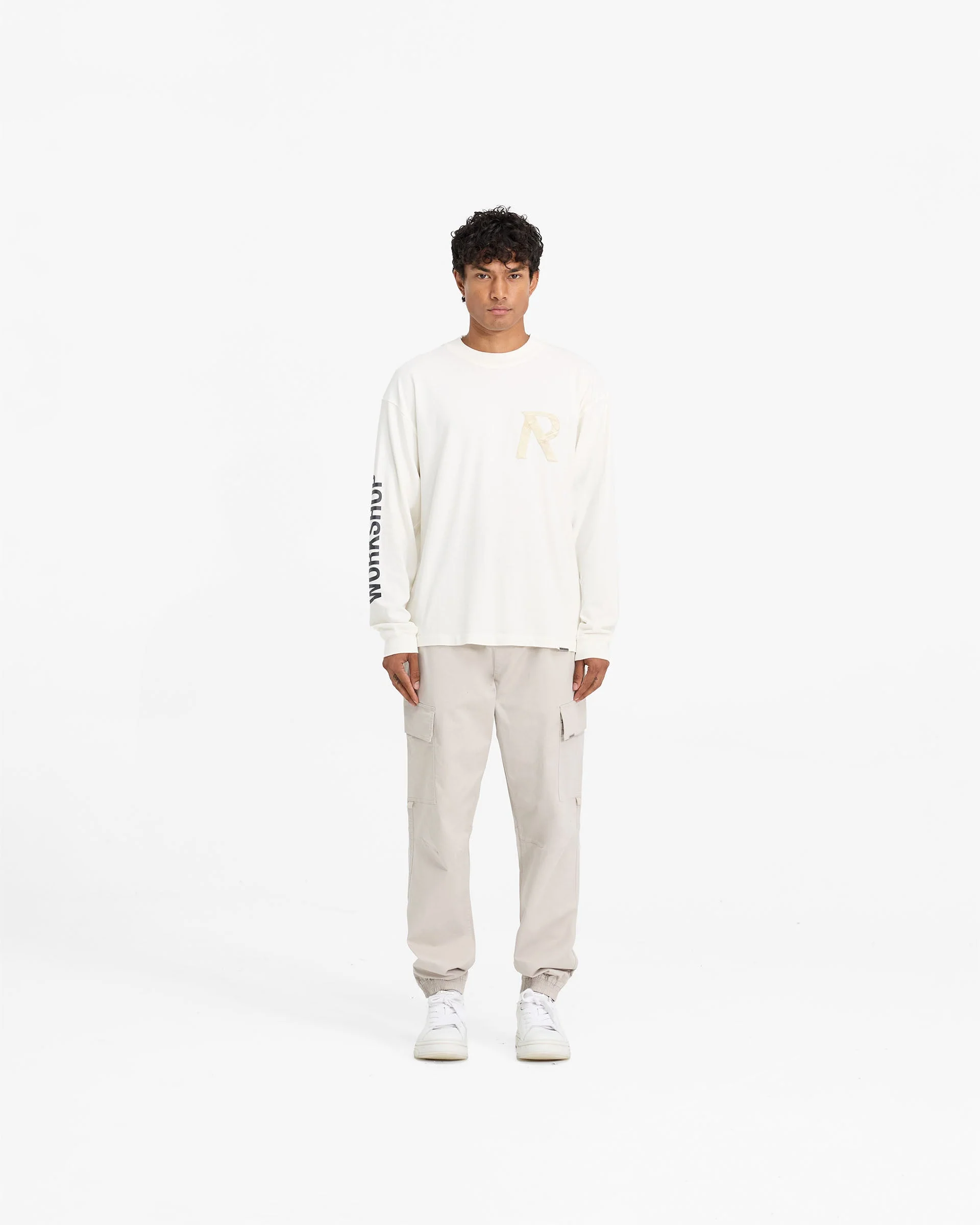 Cuffed Cargo Pant - Stone - Image 5