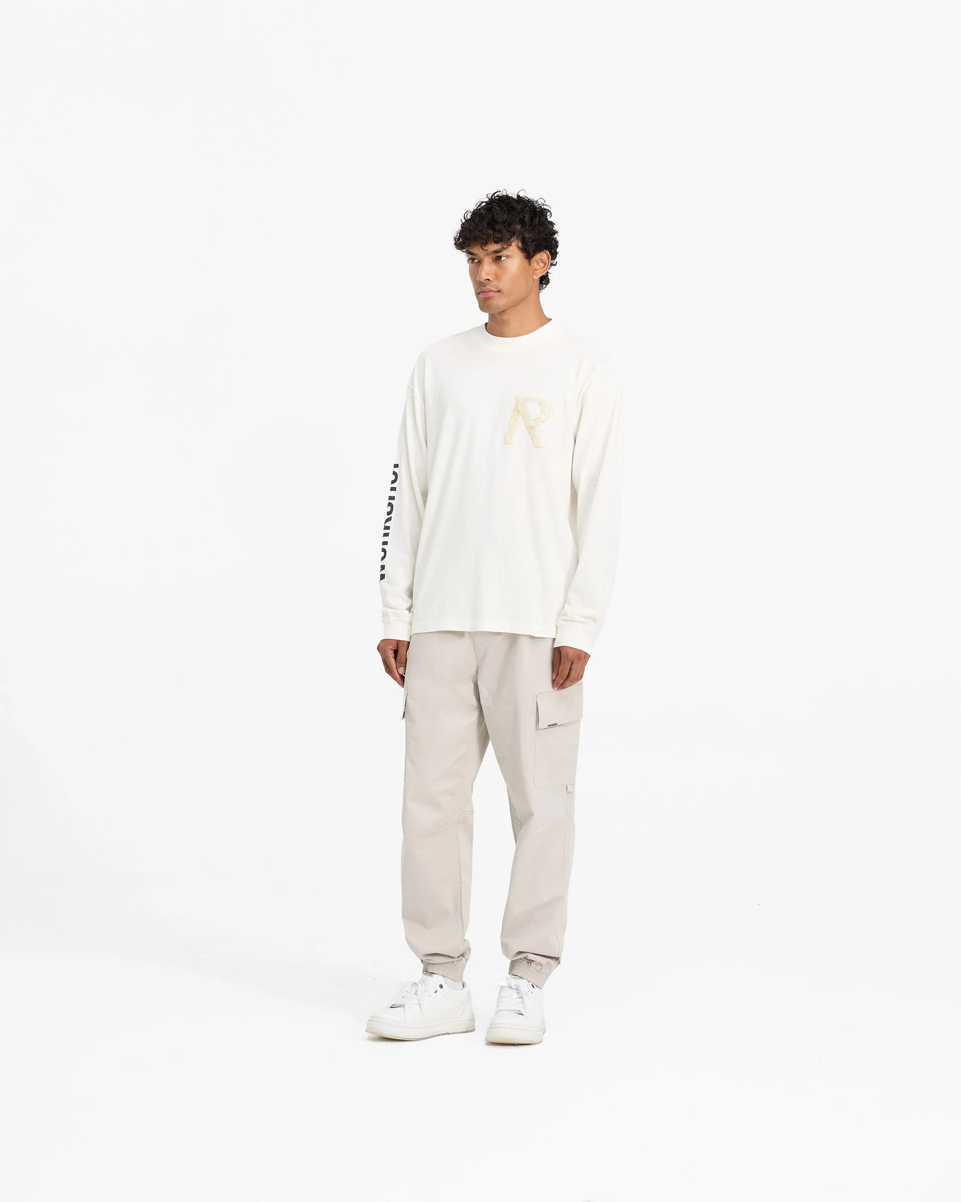 Cuffed Cargo Pant - Stone - Image 6