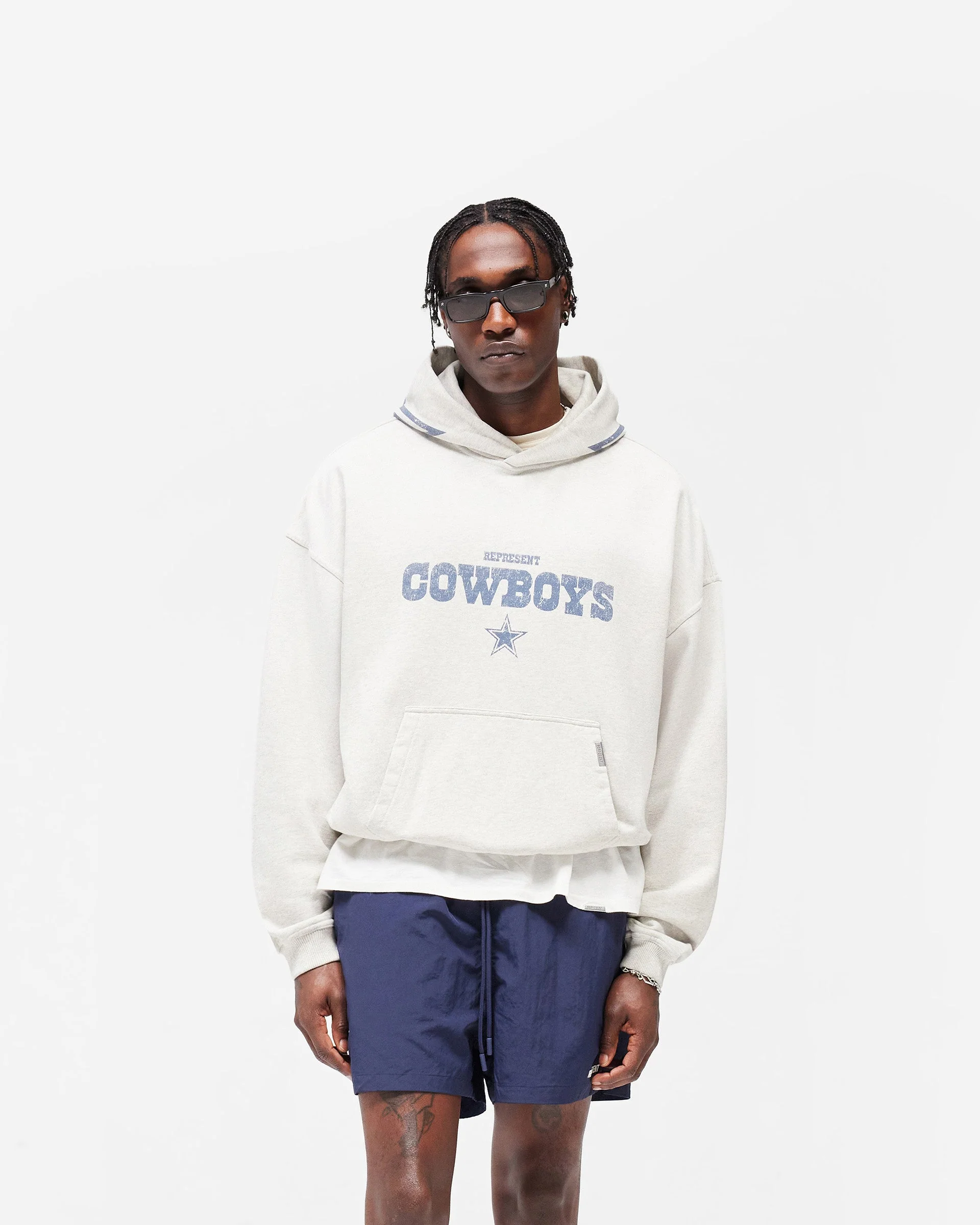 Dallas Cowboys x Represent Hoodie - Cream Marl - Image 3