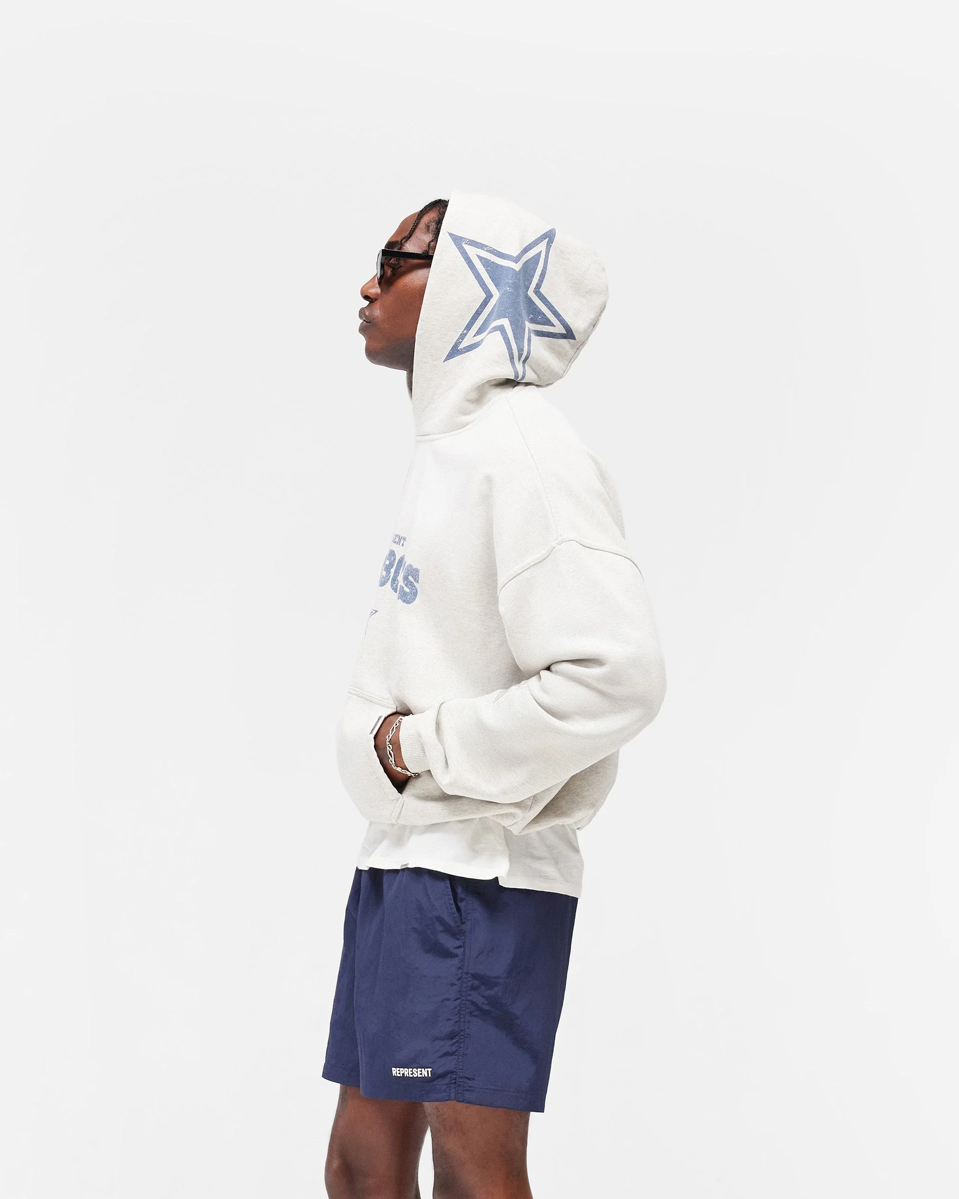 Dallas Cowboys x Represent Hoodie - Cream Marl - Image 4
