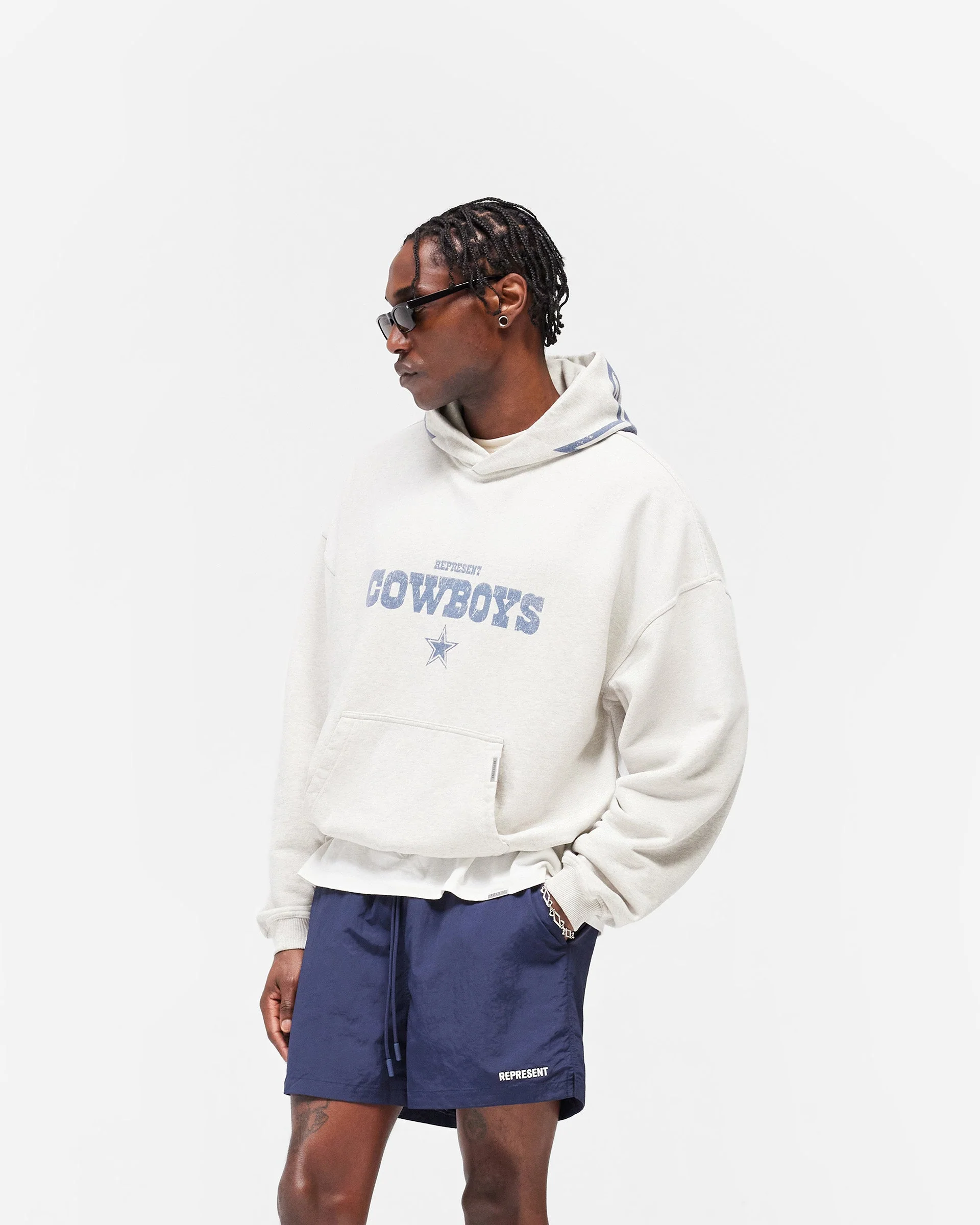 Dallas Cowboys x Represent Hoodie - Cream Marl - Image 5