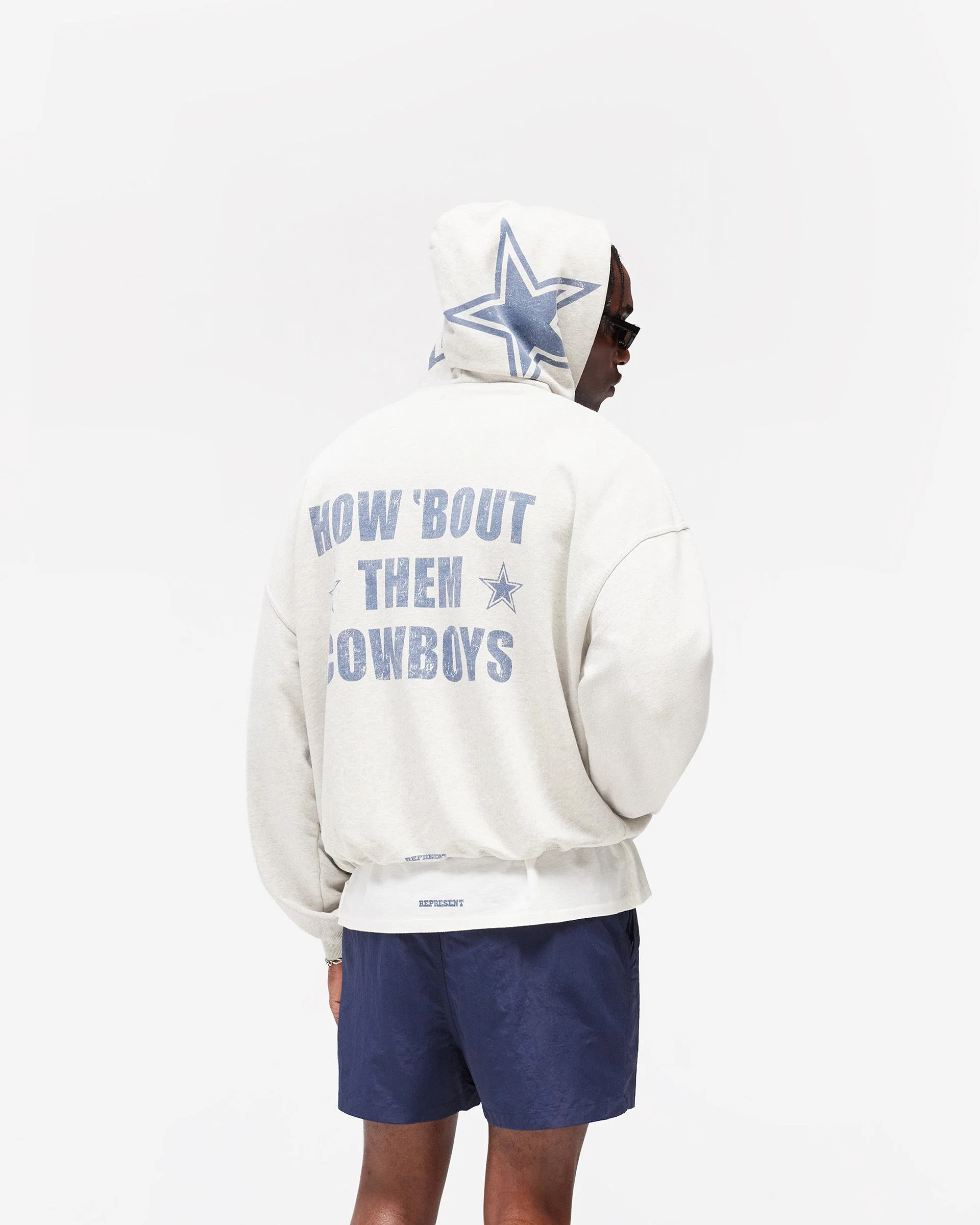 Dallas Cowboys x Represent Hoodie - Cream Marl - Image 6