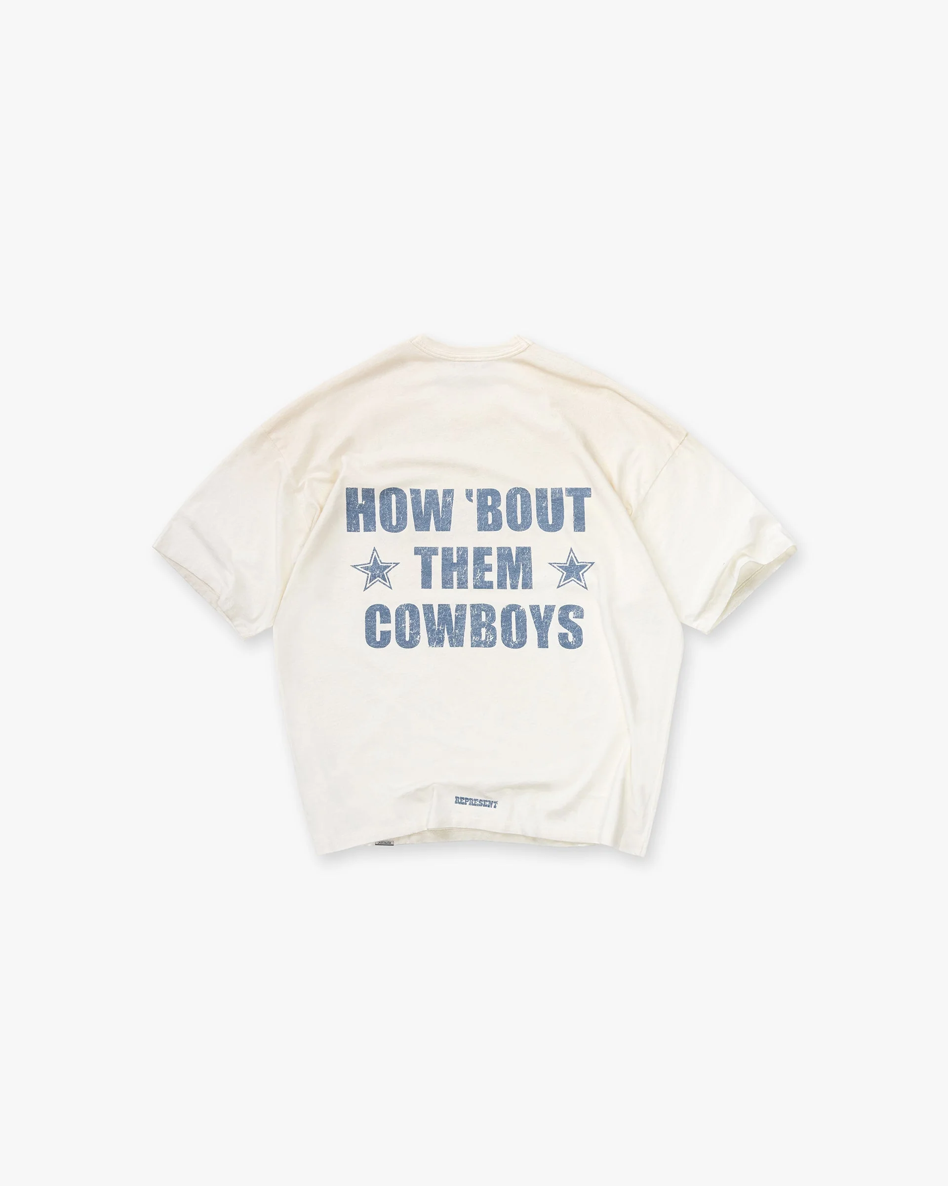 Dallas Cowboys x Represent T-Shirt - Washed Ecru - Image 2