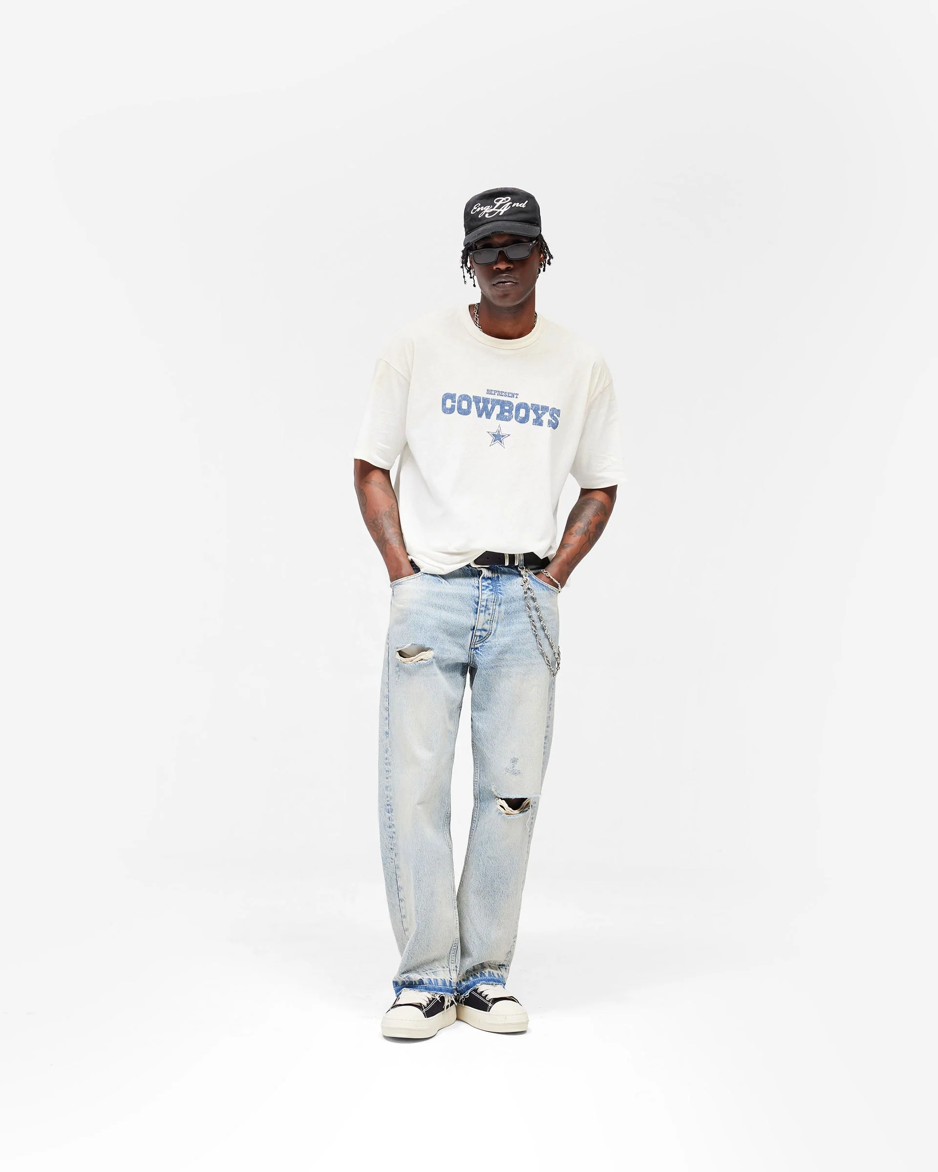 Dallas Cowboys x Represent T-Shirt - Washed Ecru - Image 7