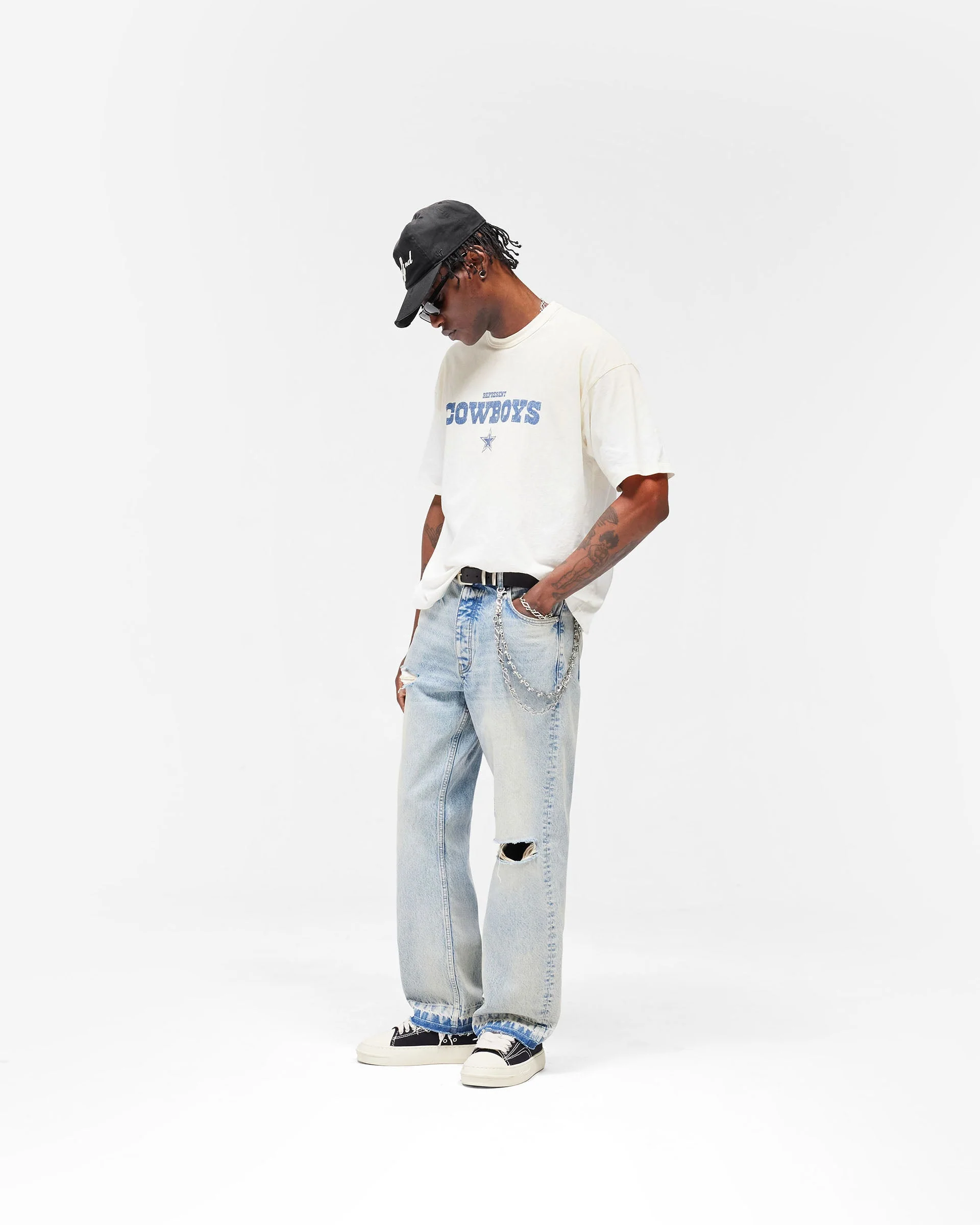Dallas Cowboys x Represent T-Shirt - Washed Ecru - Image 9
