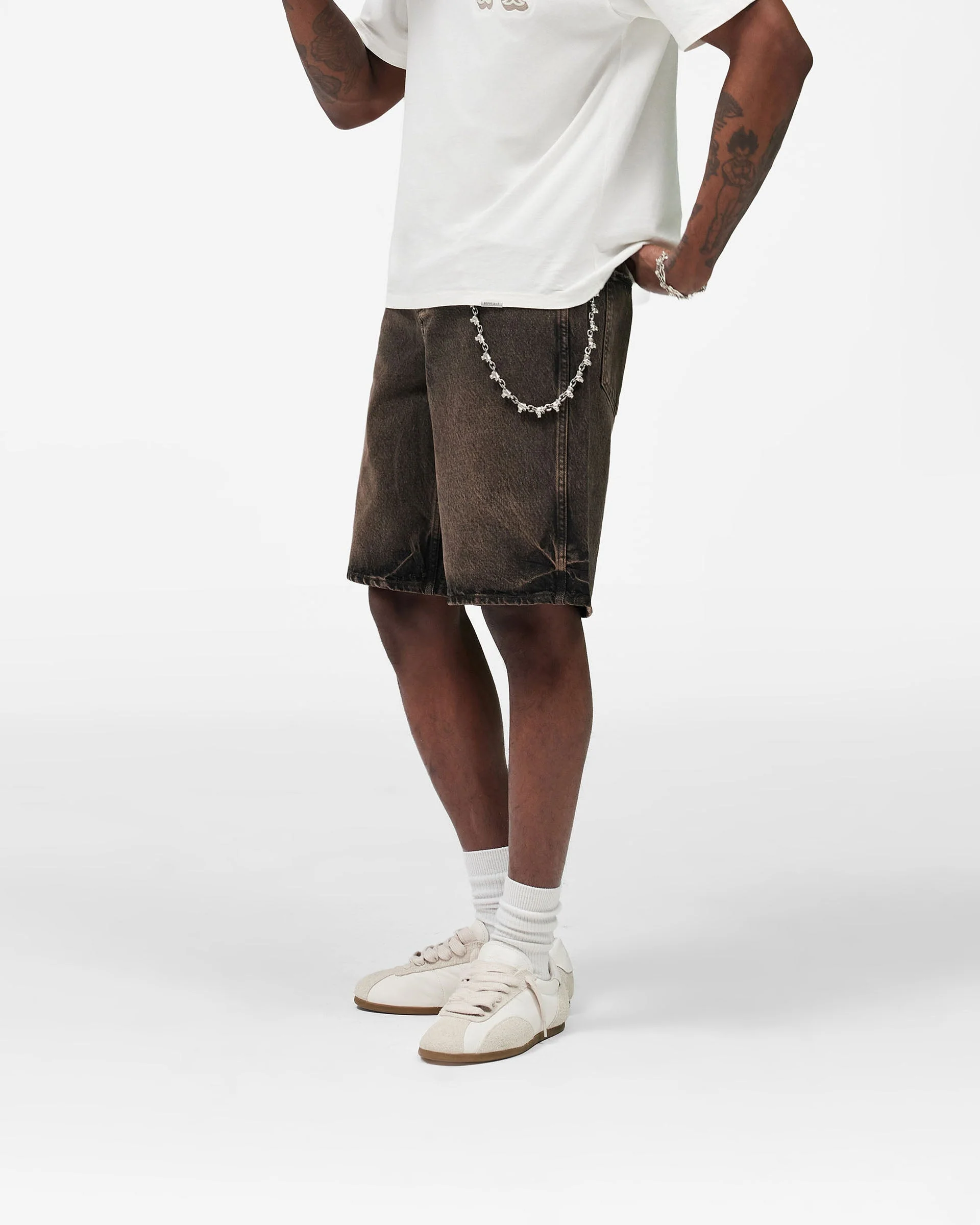Denim Short - Bark - Image 2