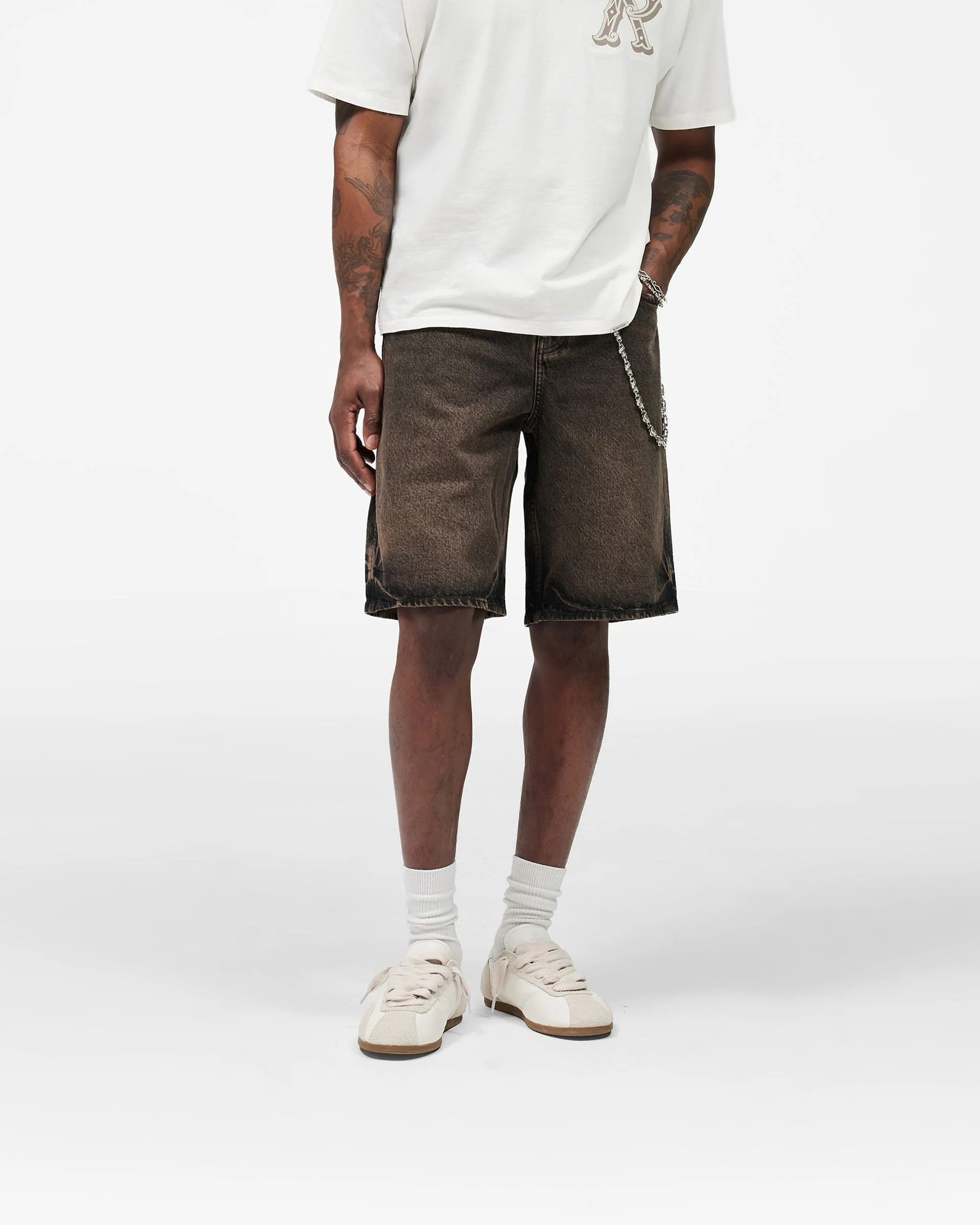 Denim Short - Bark - Image 3