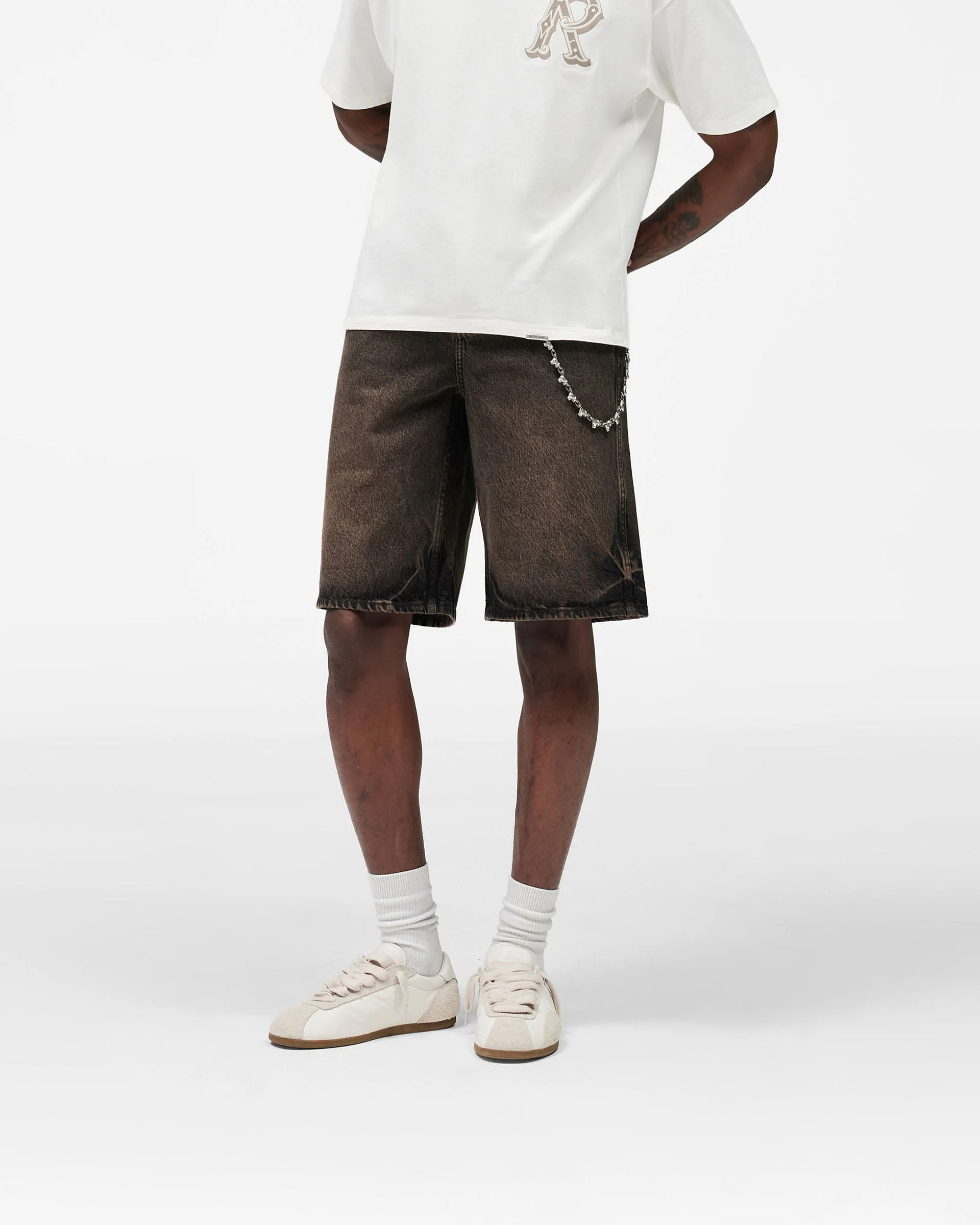Denim Short - Bark - Image 4