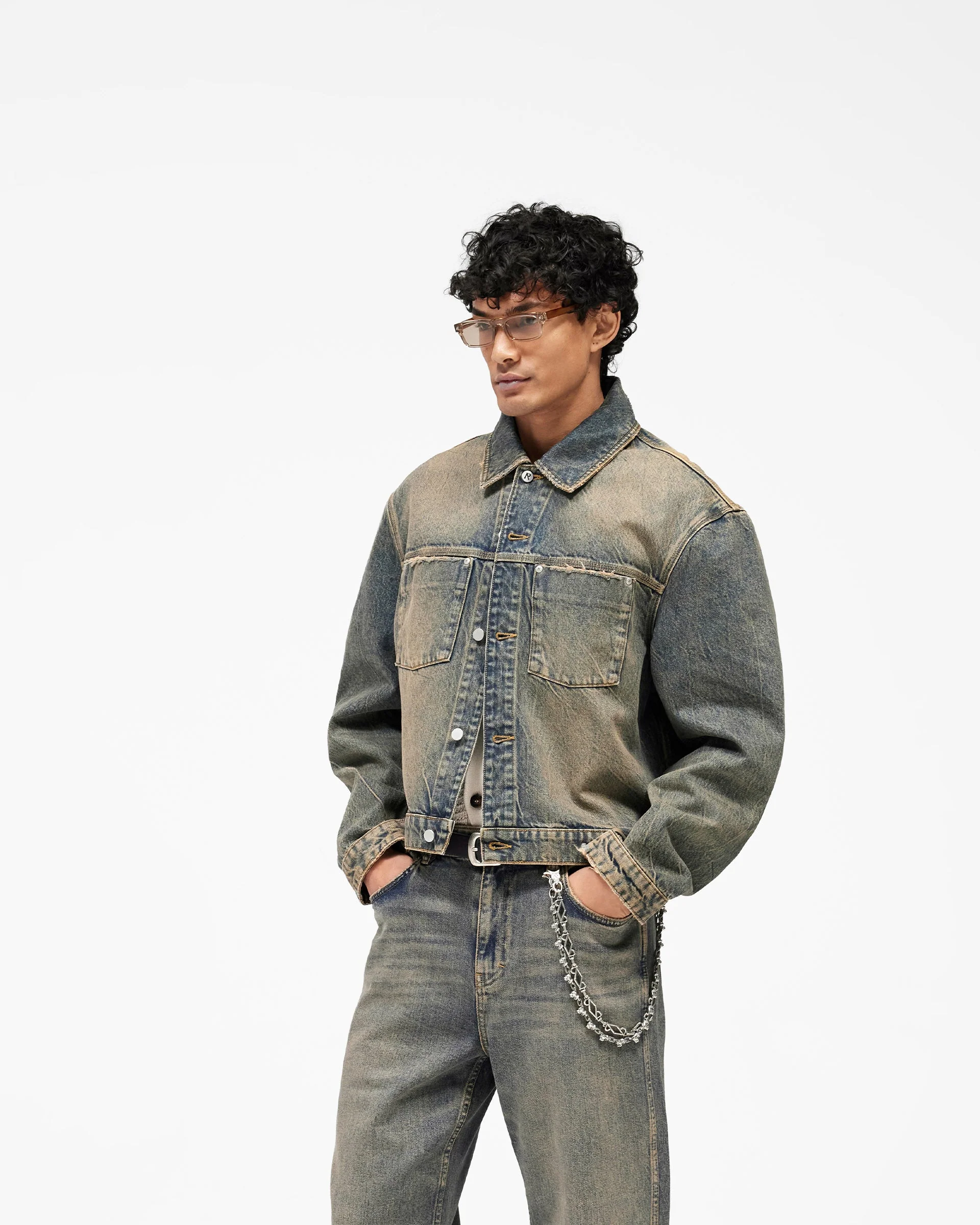Denim Trucker - Blue Cream - Image 2