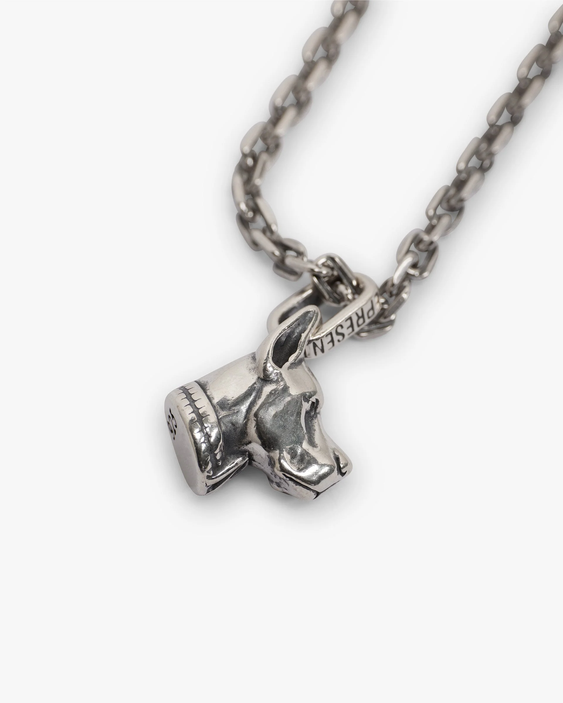 Doberman Pendant Necklace - Silver - Image 2