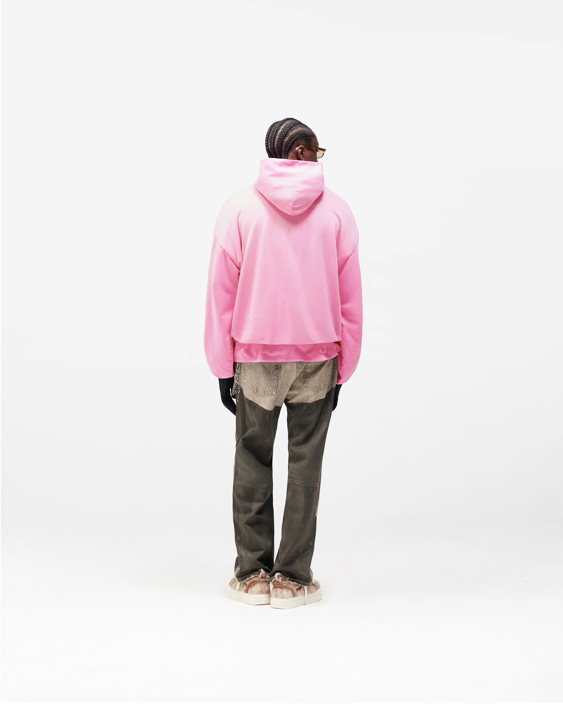 Dual Layer Script Hoodie - Candy - Image 11