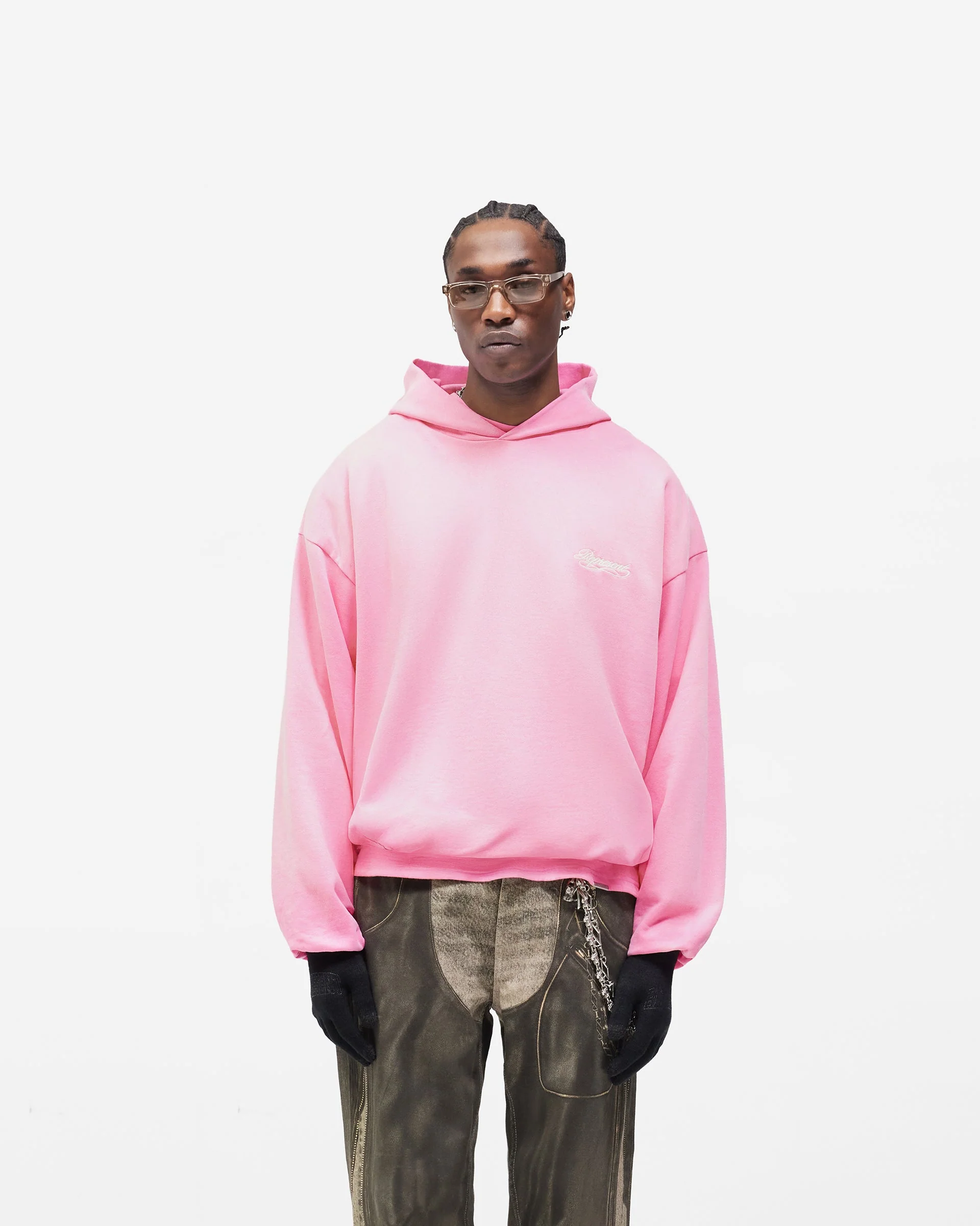 Dual Layer Script Hoodie - Candy - Image 2