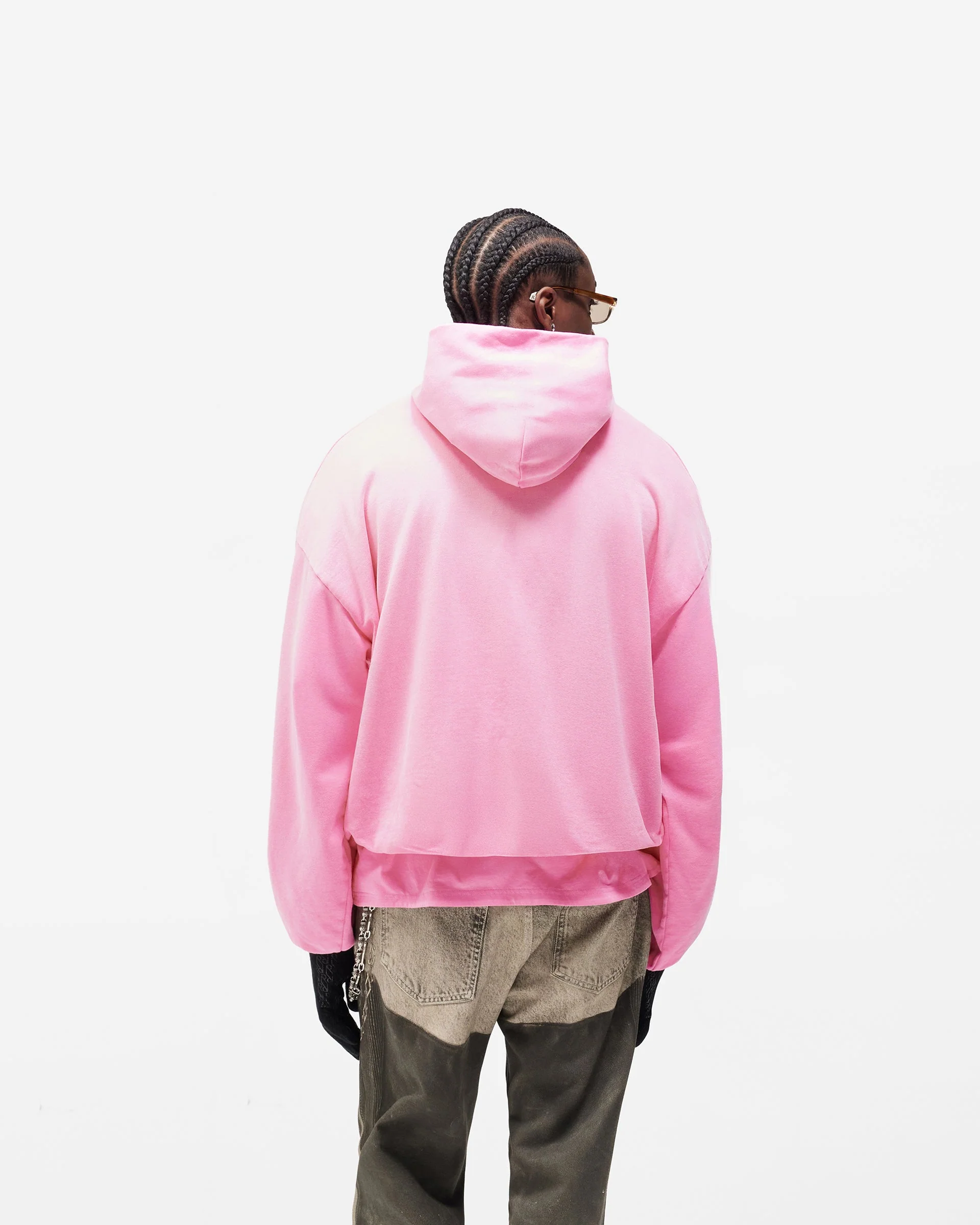 Dual Layer Script Hoodie - Candy - Image 7