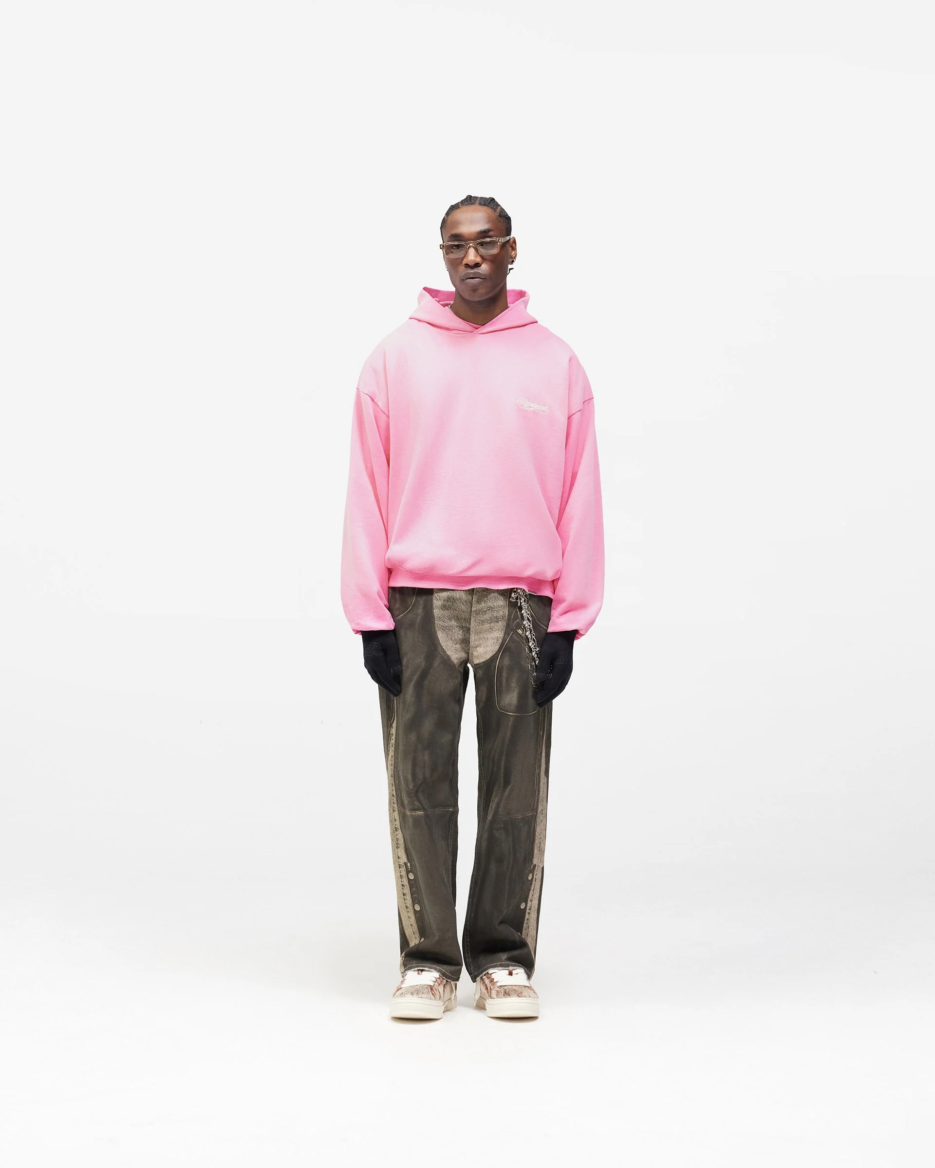 Dual Layer Script Hoodie - Candy - Image 8