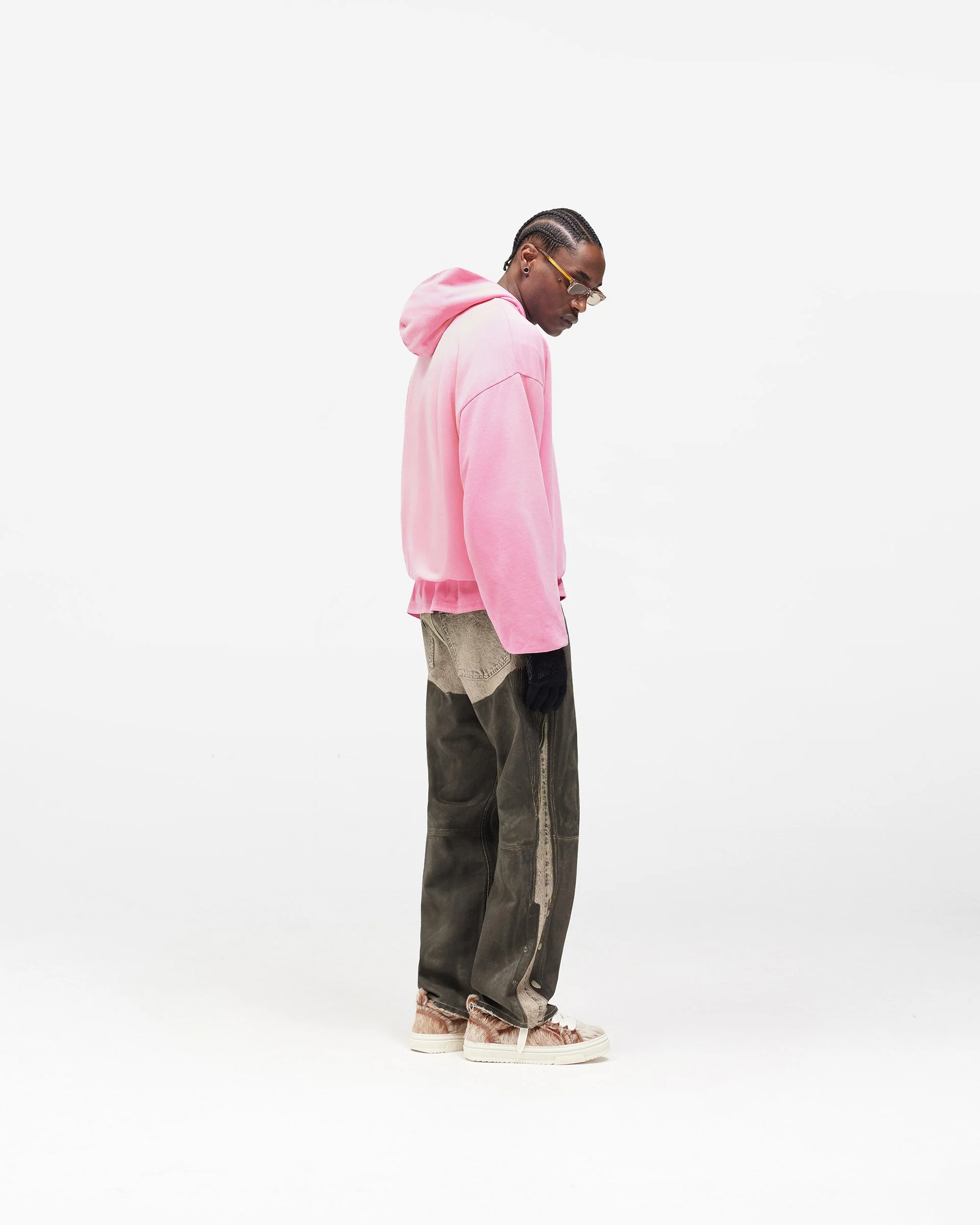 Dual Layer Script Hoodie - Candy - Image 9