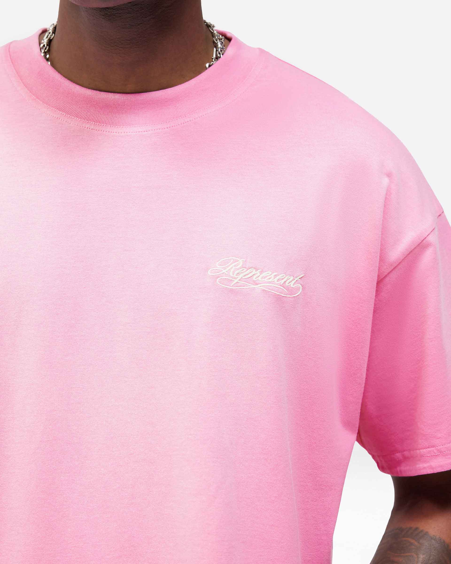 Dual Layer Script T-Shirt - Candy - Image 4