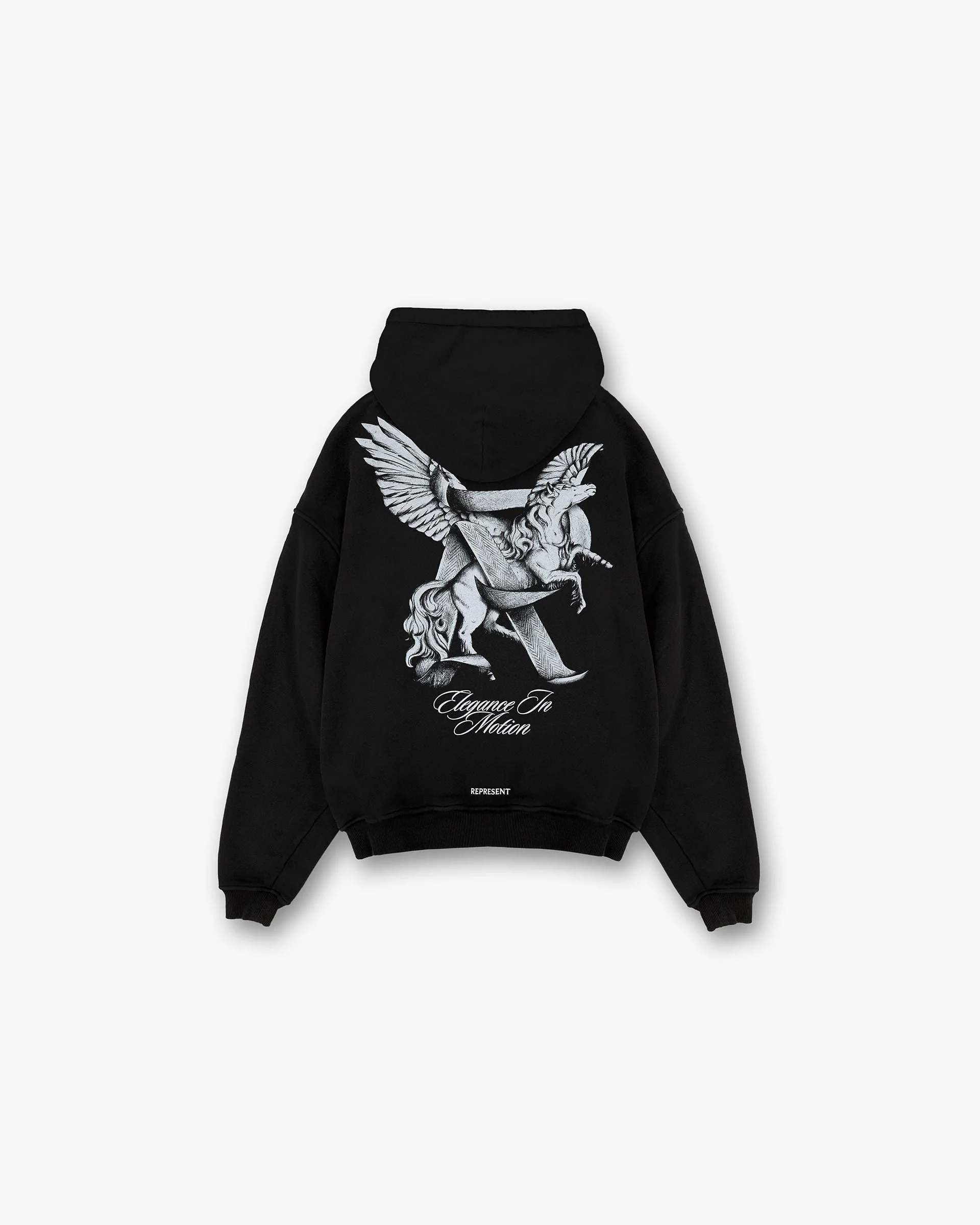 Elegance In Motion Hoodie - Jet Black - Image 2