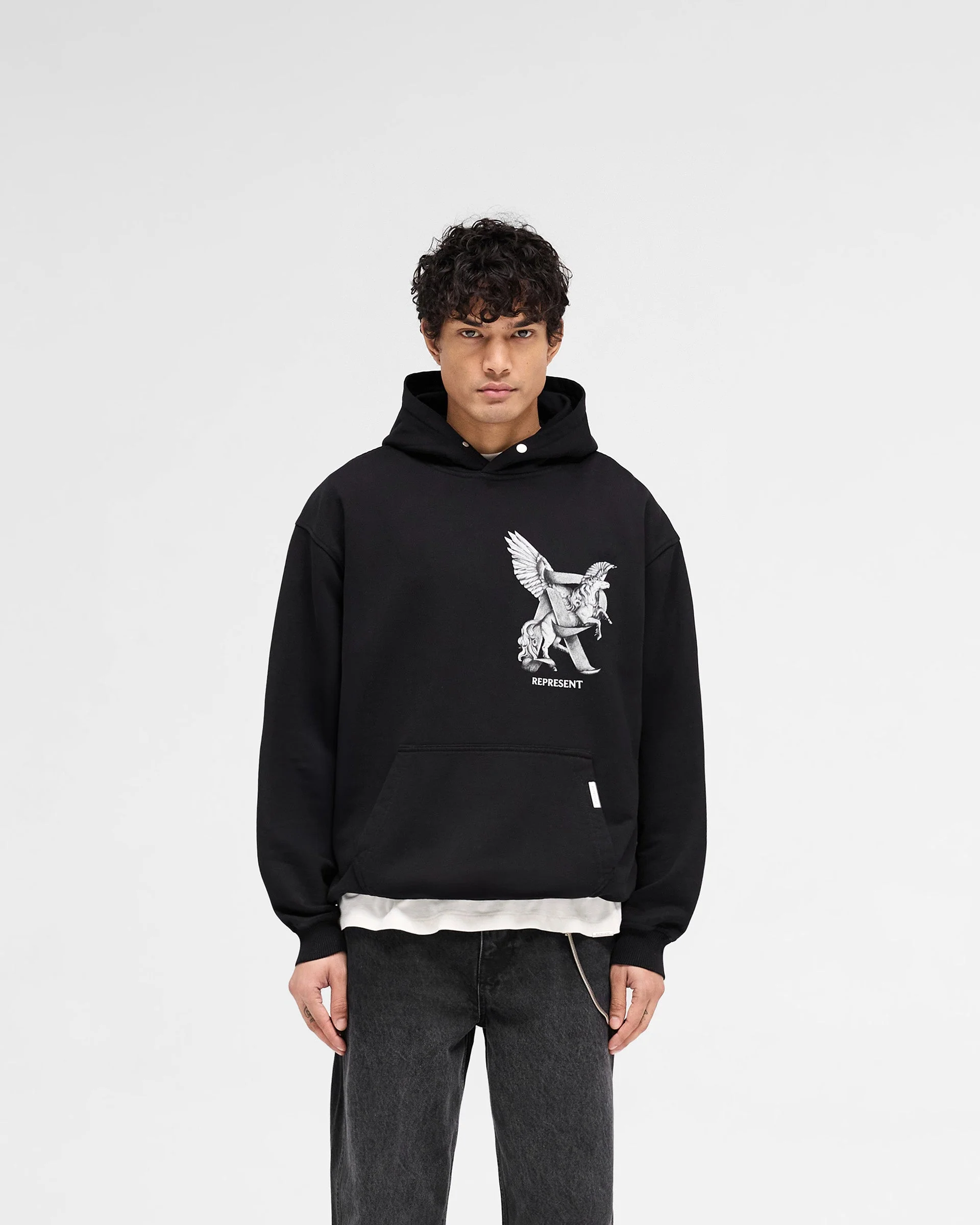 Elegance In Motion Hoodie - Jet Black - Image 3