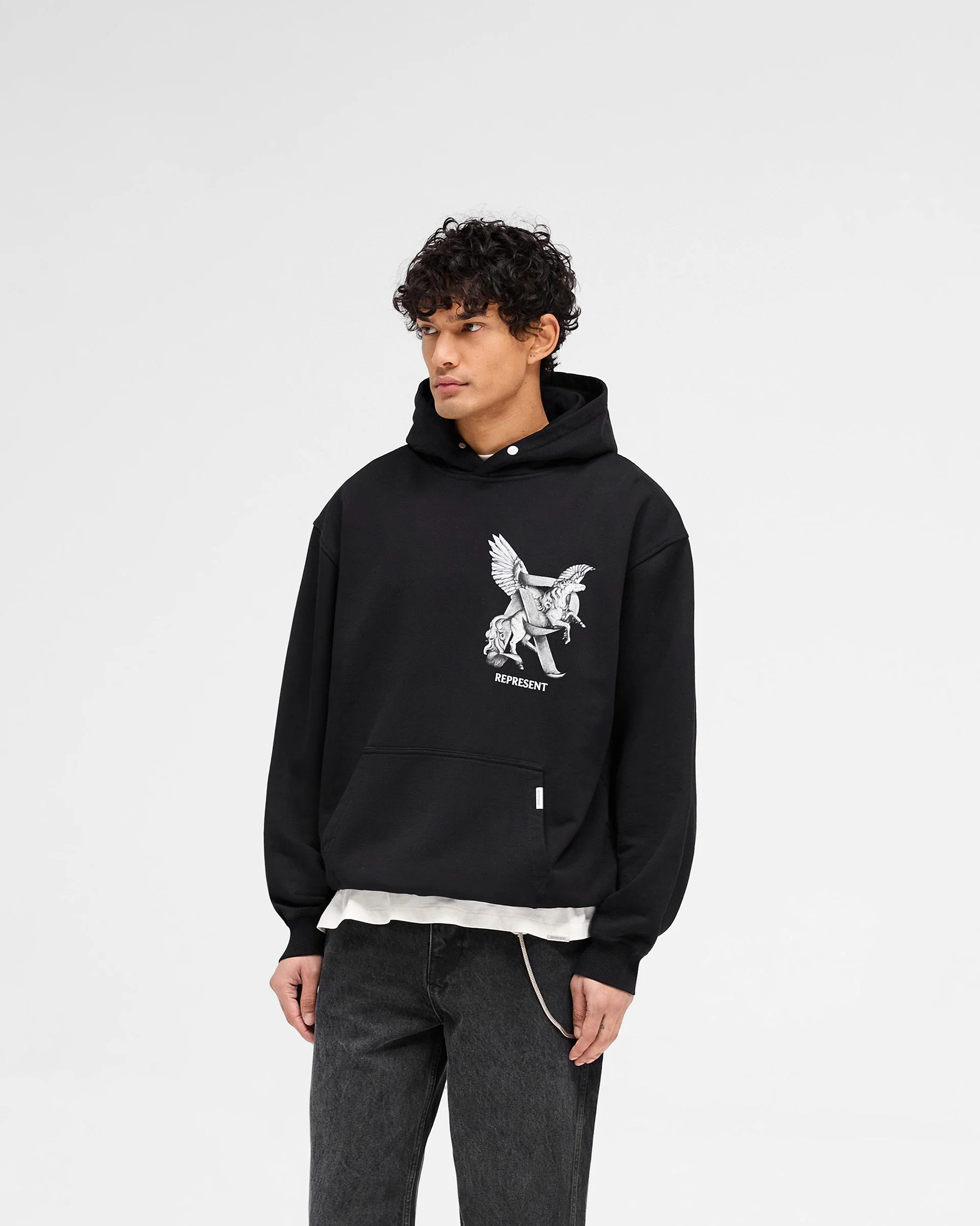 Elegance In Motion Hoodie - Jet Black - Image 4