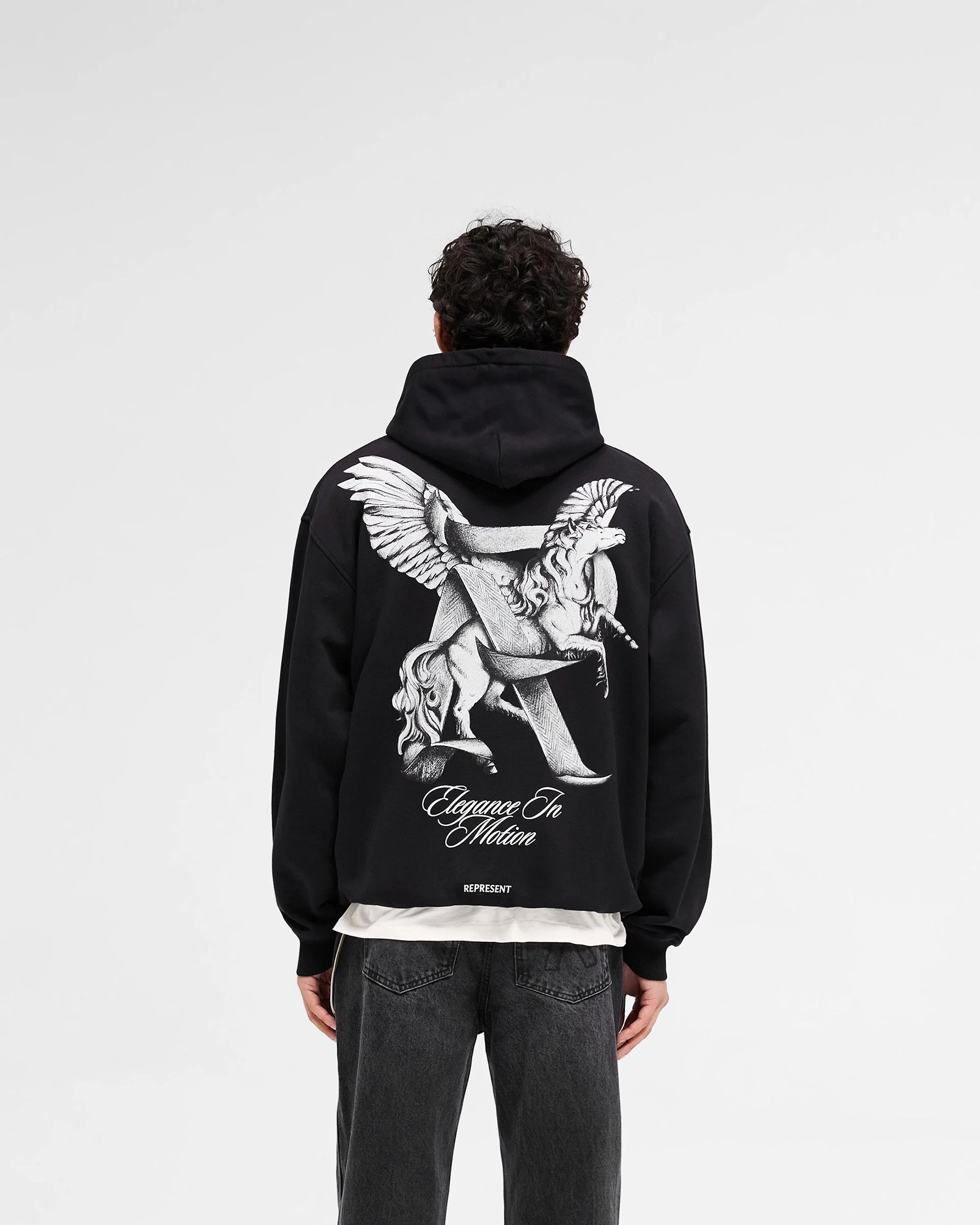 Elegance In Motion Hoodie - Jet Black - Image 5