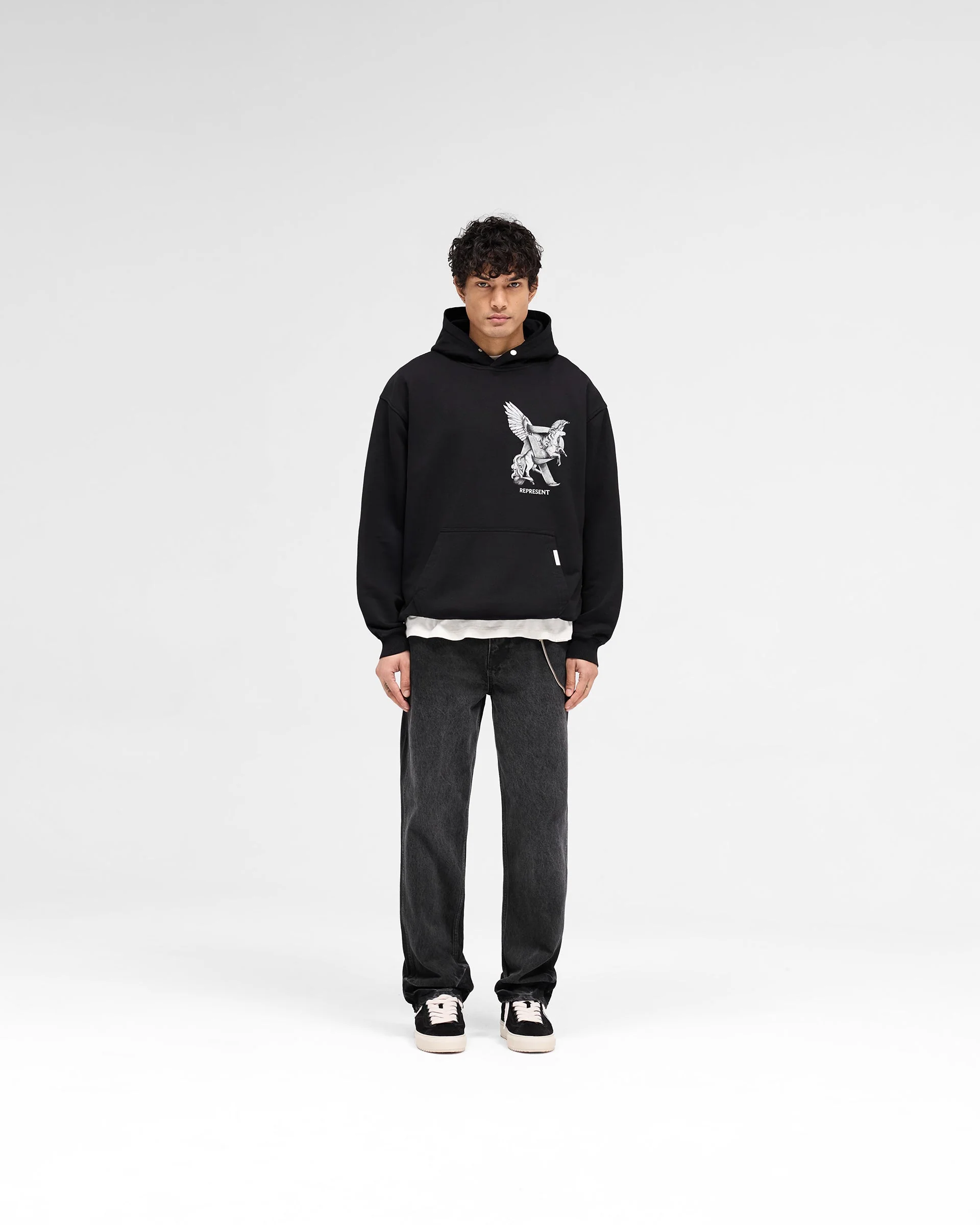 Elegance In Motion Hoodie - Jet Black - Image 6