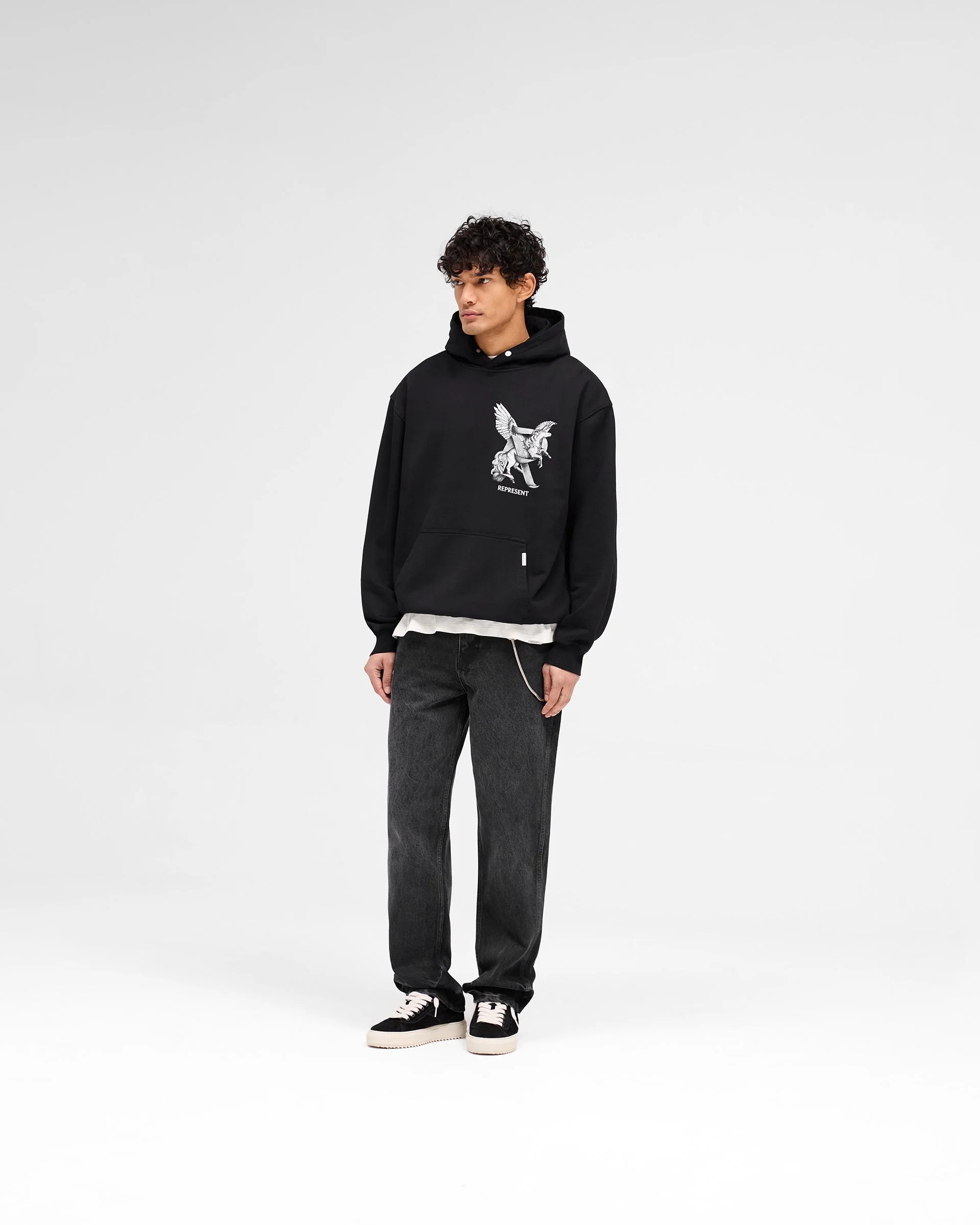 Elegance In Motion Hoodie - Jet Black - Image 7