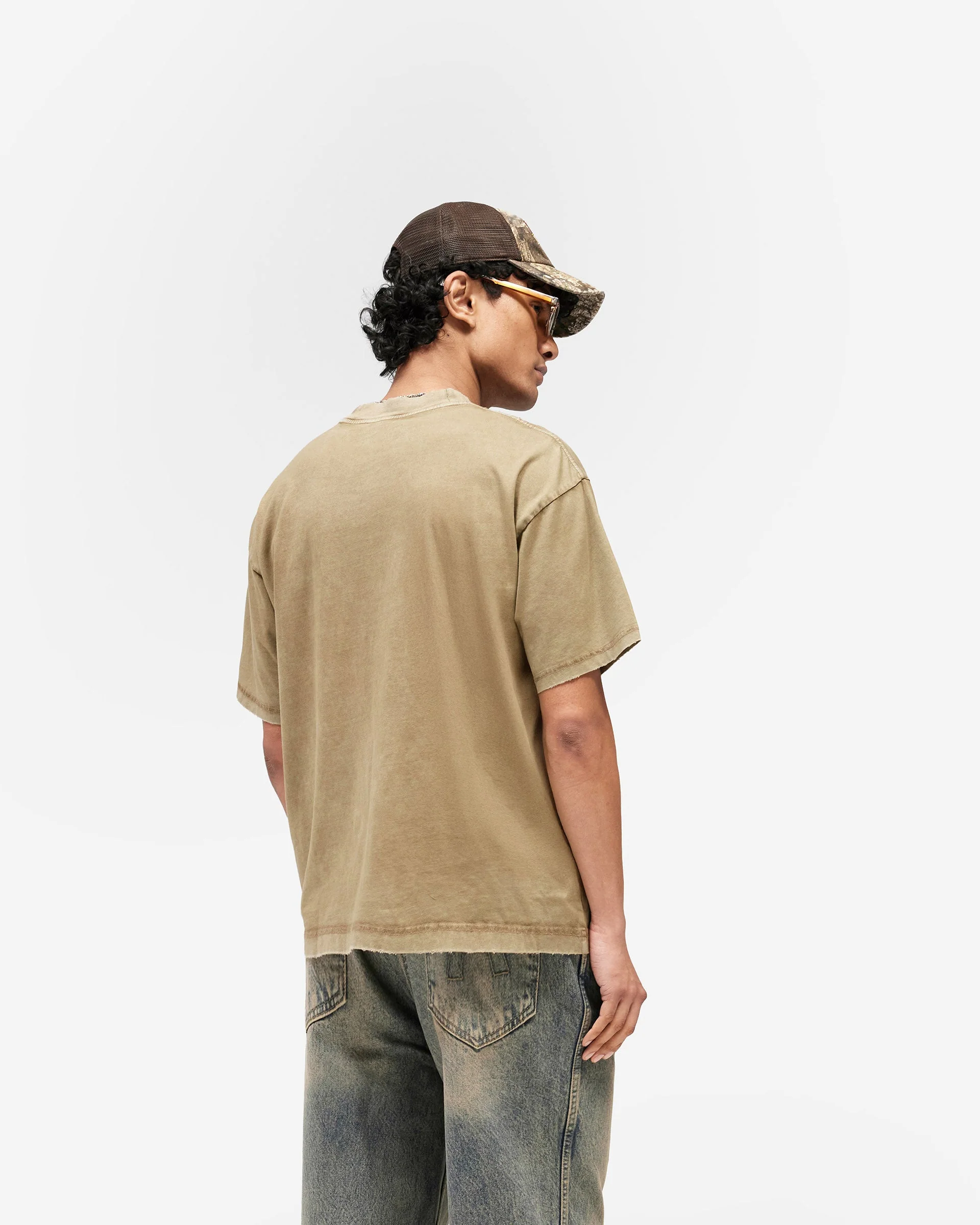 Embellished Represent T-Shirt - Vintage Khaki - Image 5
