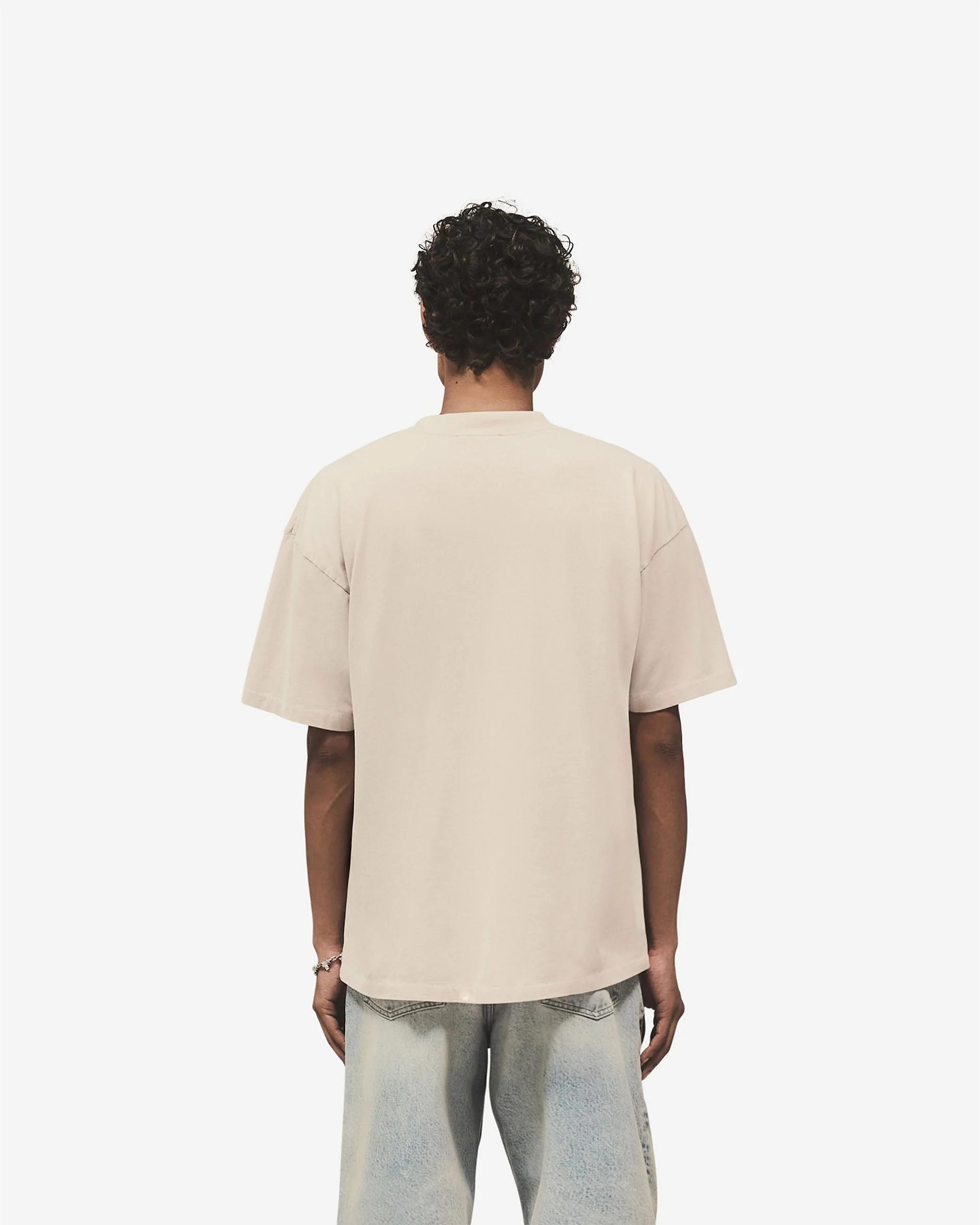 Embroidered Serif Logo T-Shirt - Concrete - Image 5
