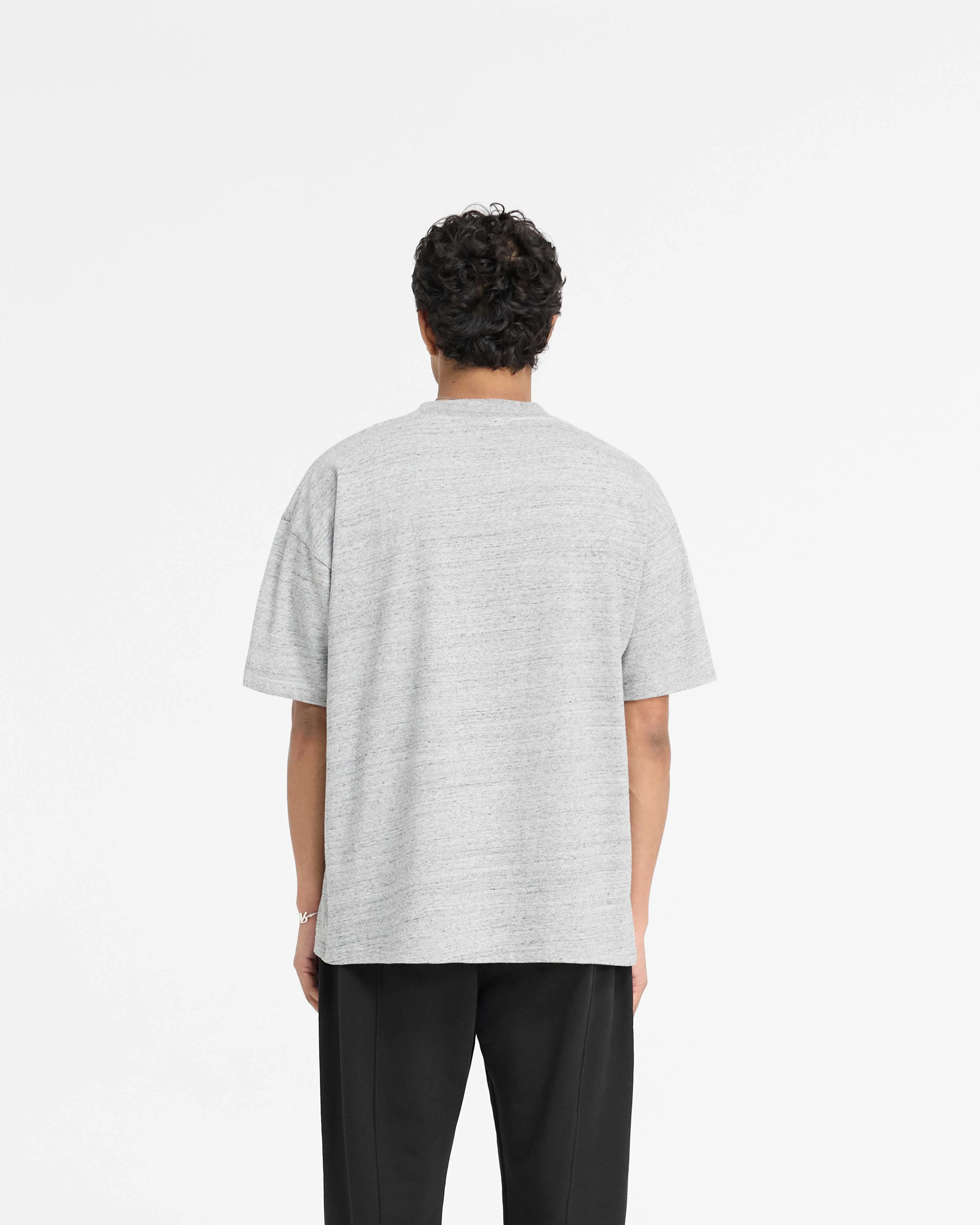 England Applique T-Shirt - Grey Marl - Image 4