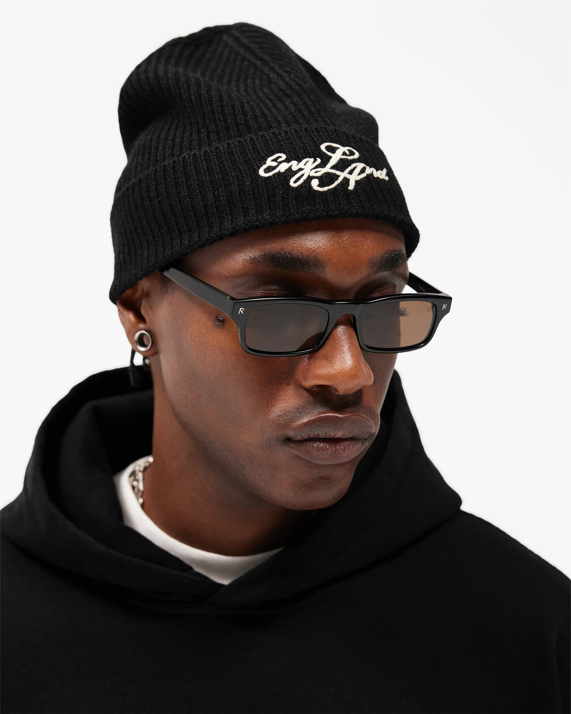 EngLAnd Beanie - Jet Black - Image 2