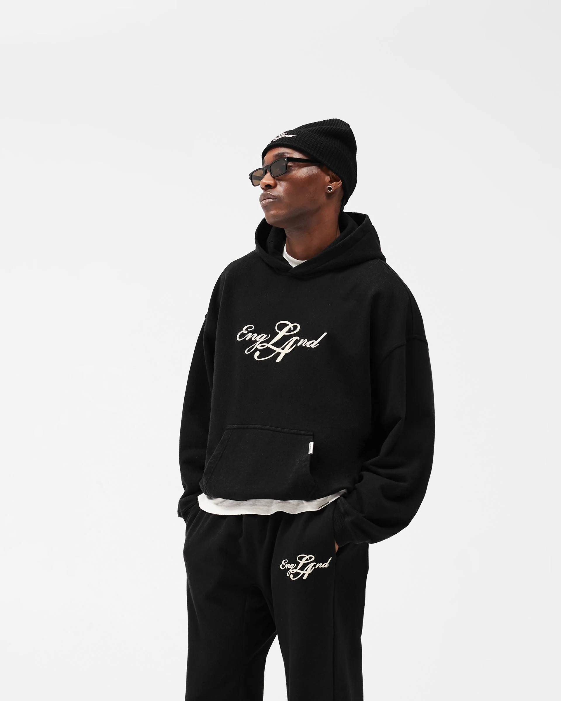 EngLAnd Hoodie - Jet Black - Image 2