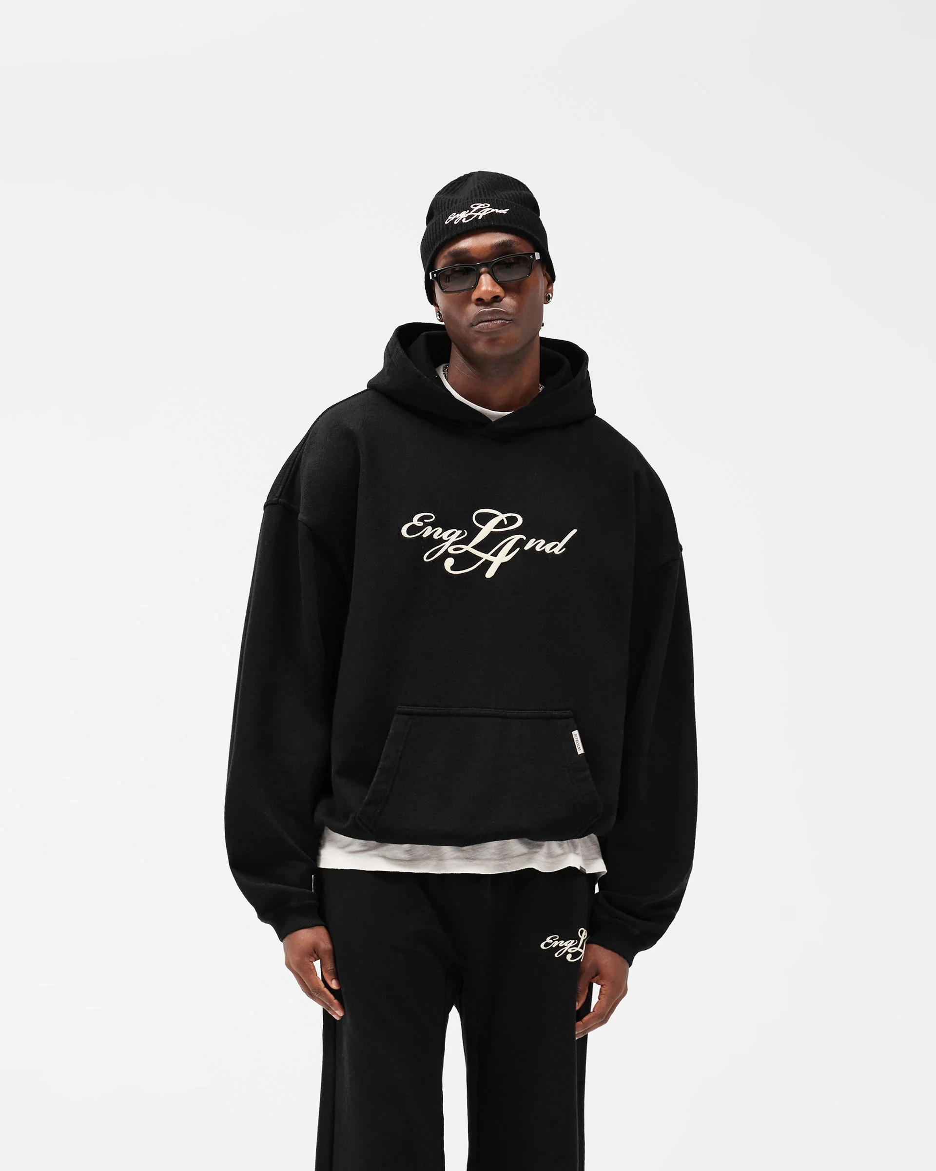 EngLAnd Hoodie - Jet Black - Image 3