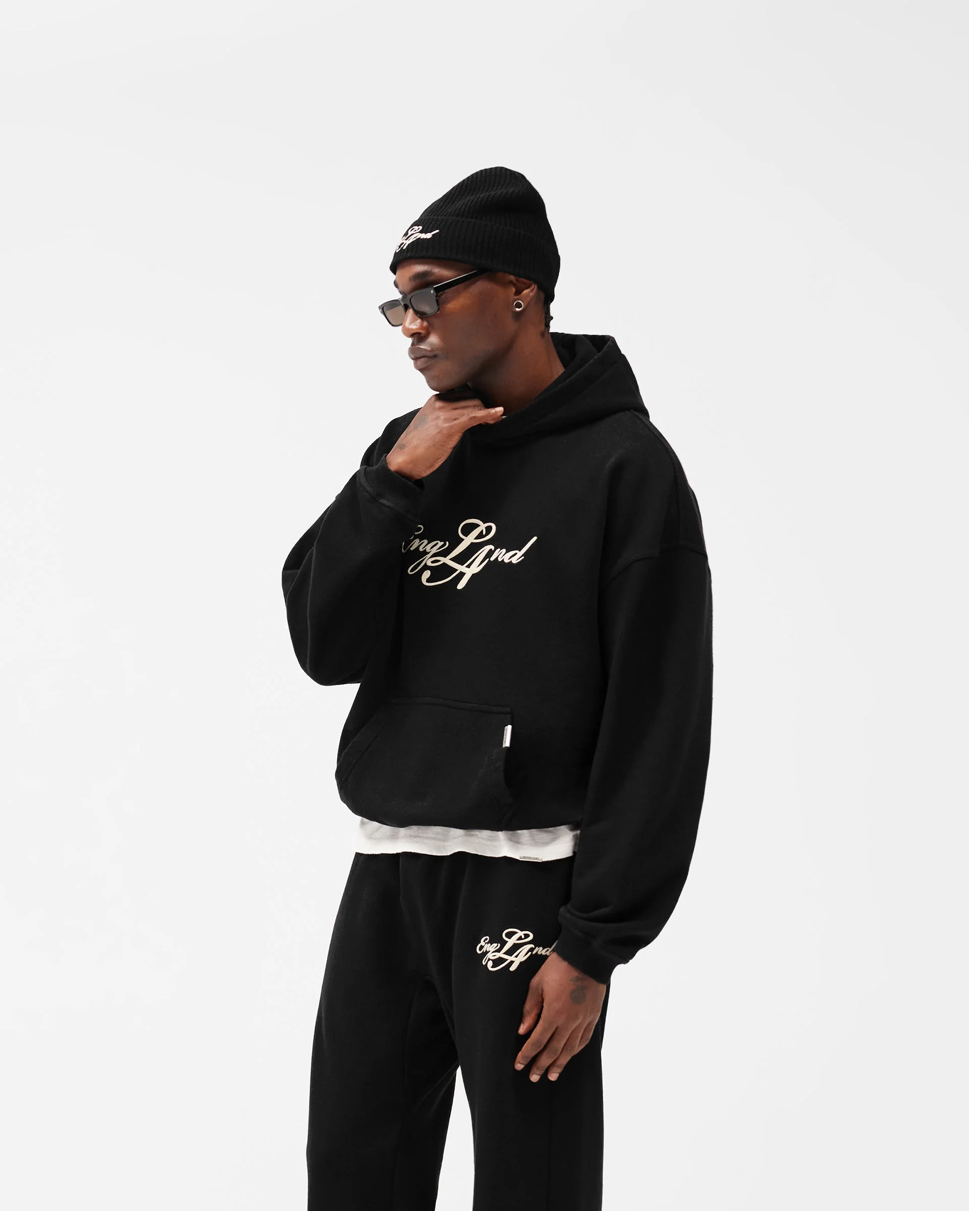 EngLAnd Hoodie - Jet Black - Image 4