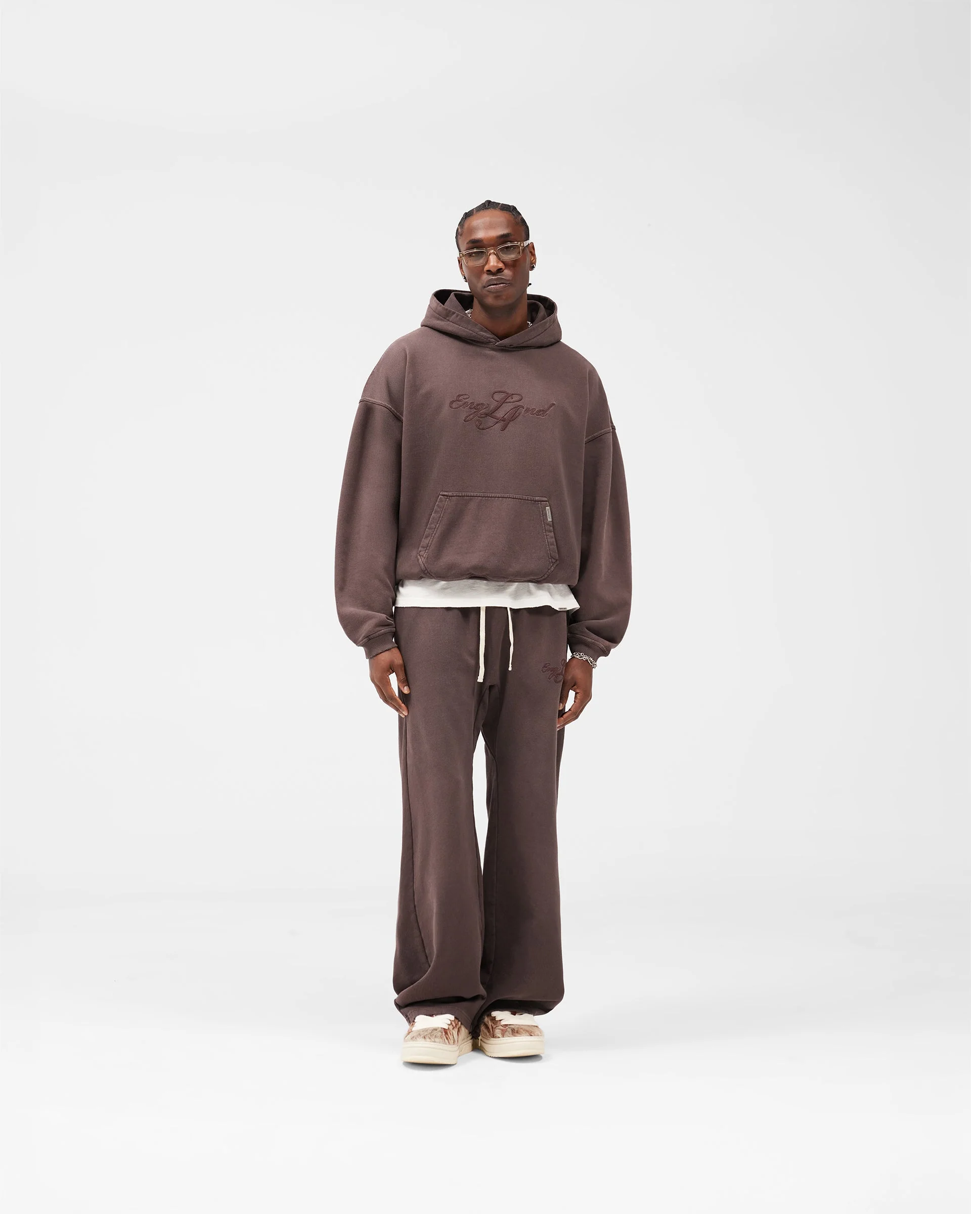 EngLAnd Hoodie - Washed Brown - Image 6