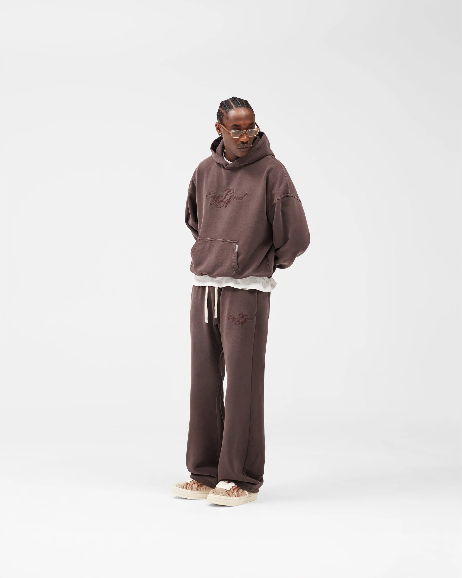 EngLAnd Hoodie - Washed Brown - Image 7