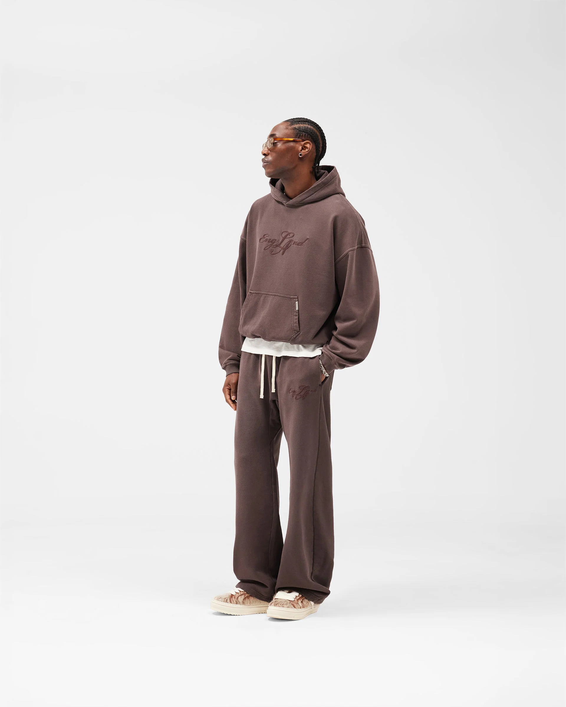 EngLAnd Hoodie - Washed Brown - Image 8