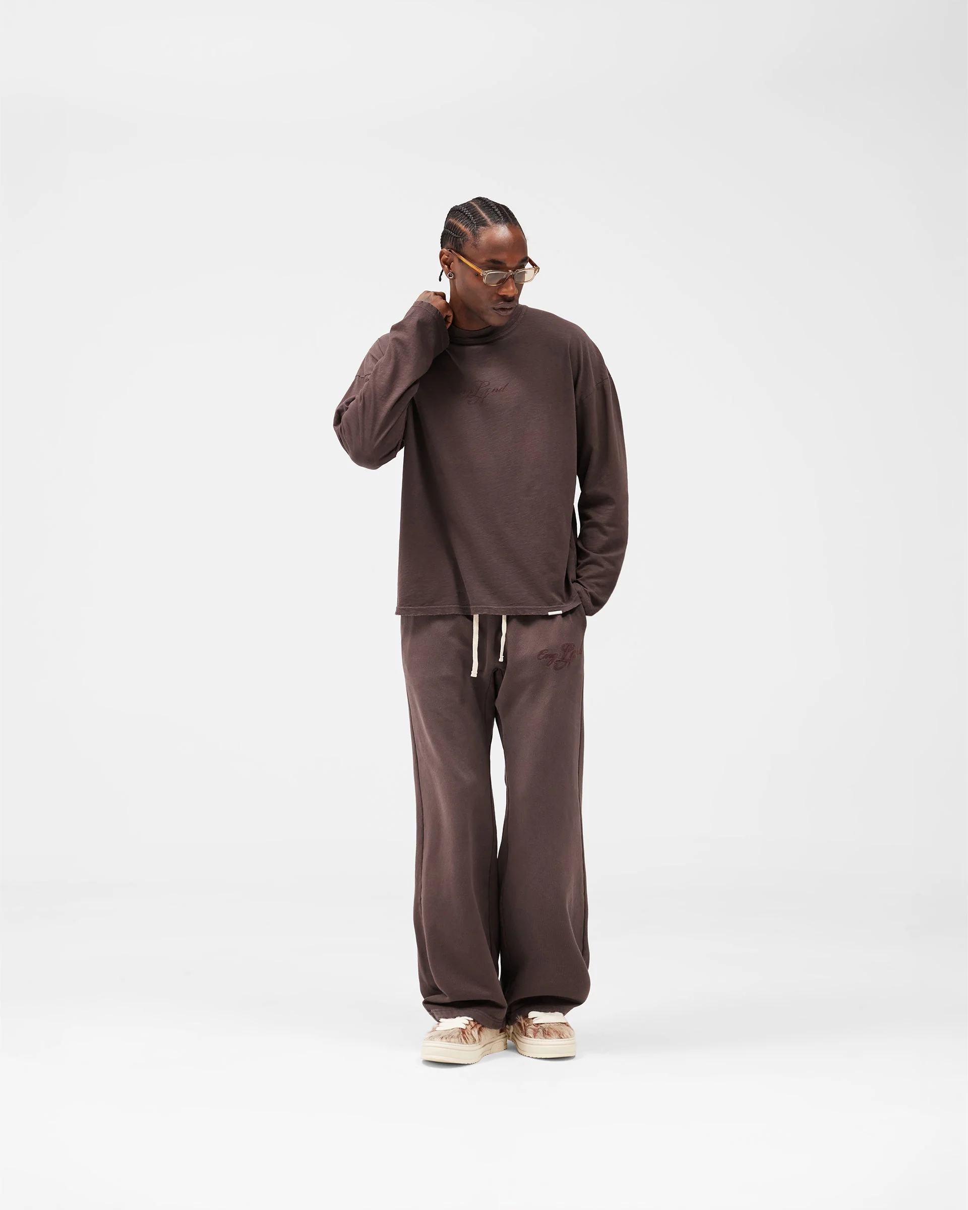 EngLAnd Long Sleeve T-Shirt - Washed Brown - Image 7