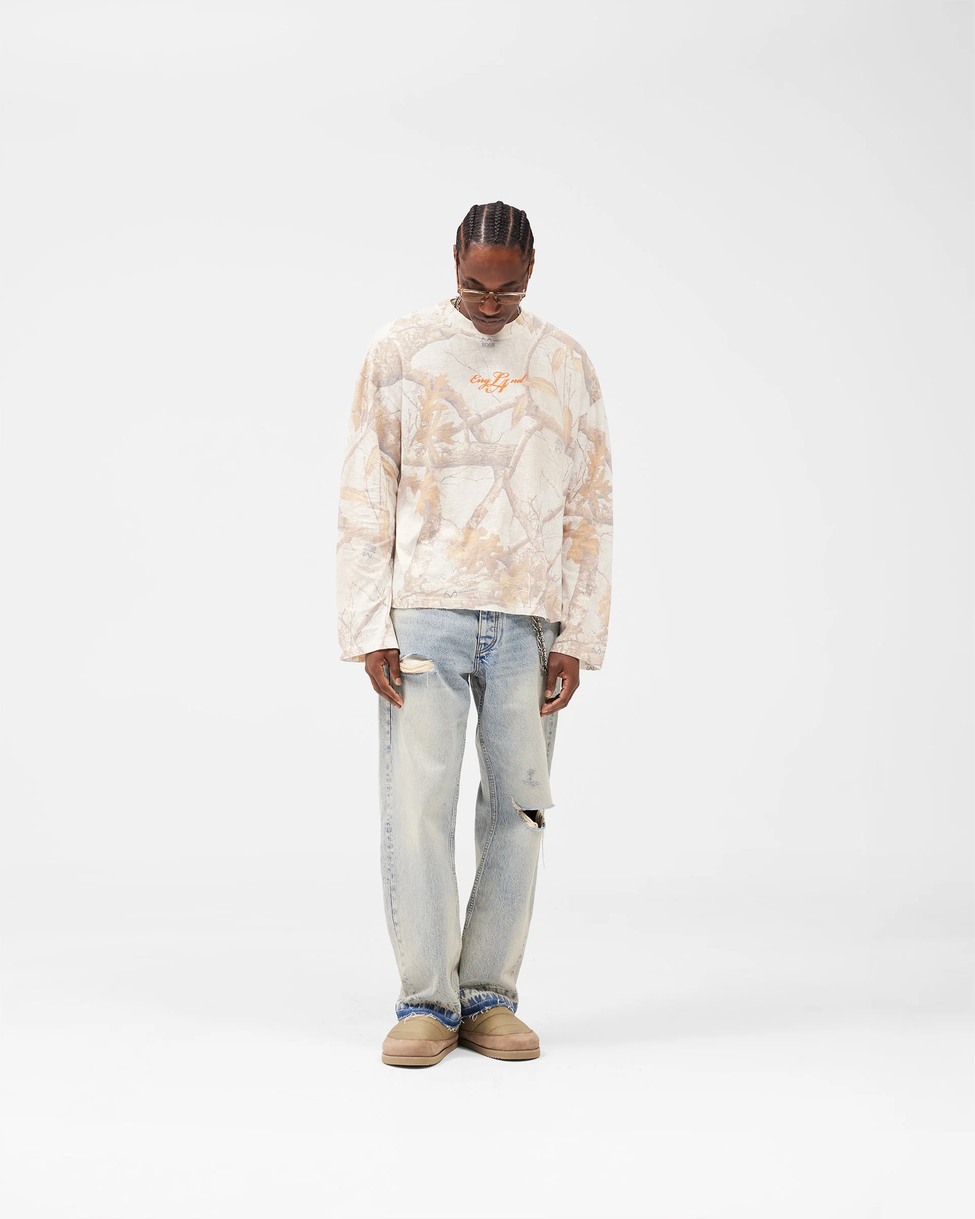 EngLAnd Long Sleeve T-Shirt - Washed White Realtree® - Image 5