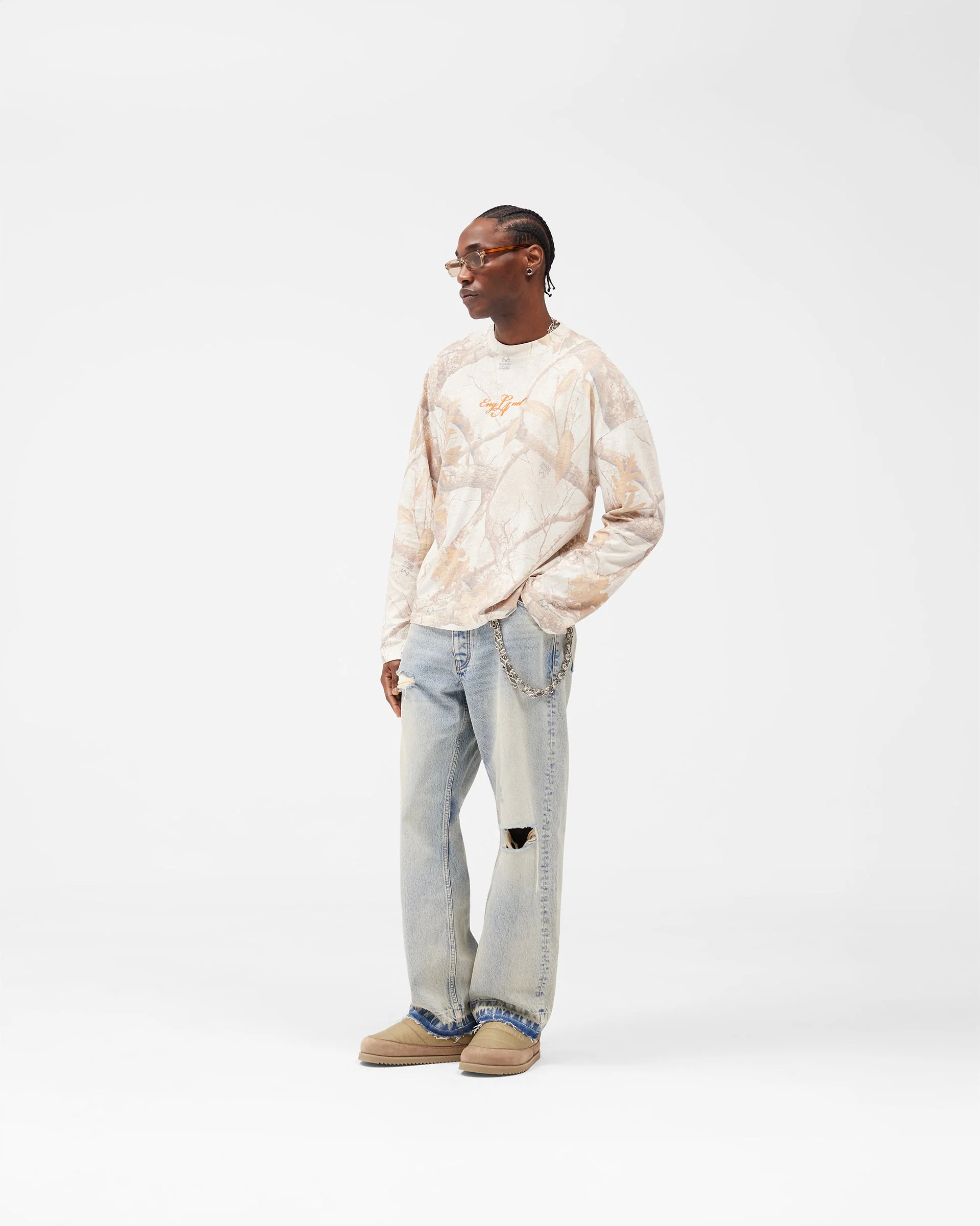 EngLAnd Long Sleeve T-Shirt - Washed White Realtree® - Image 6