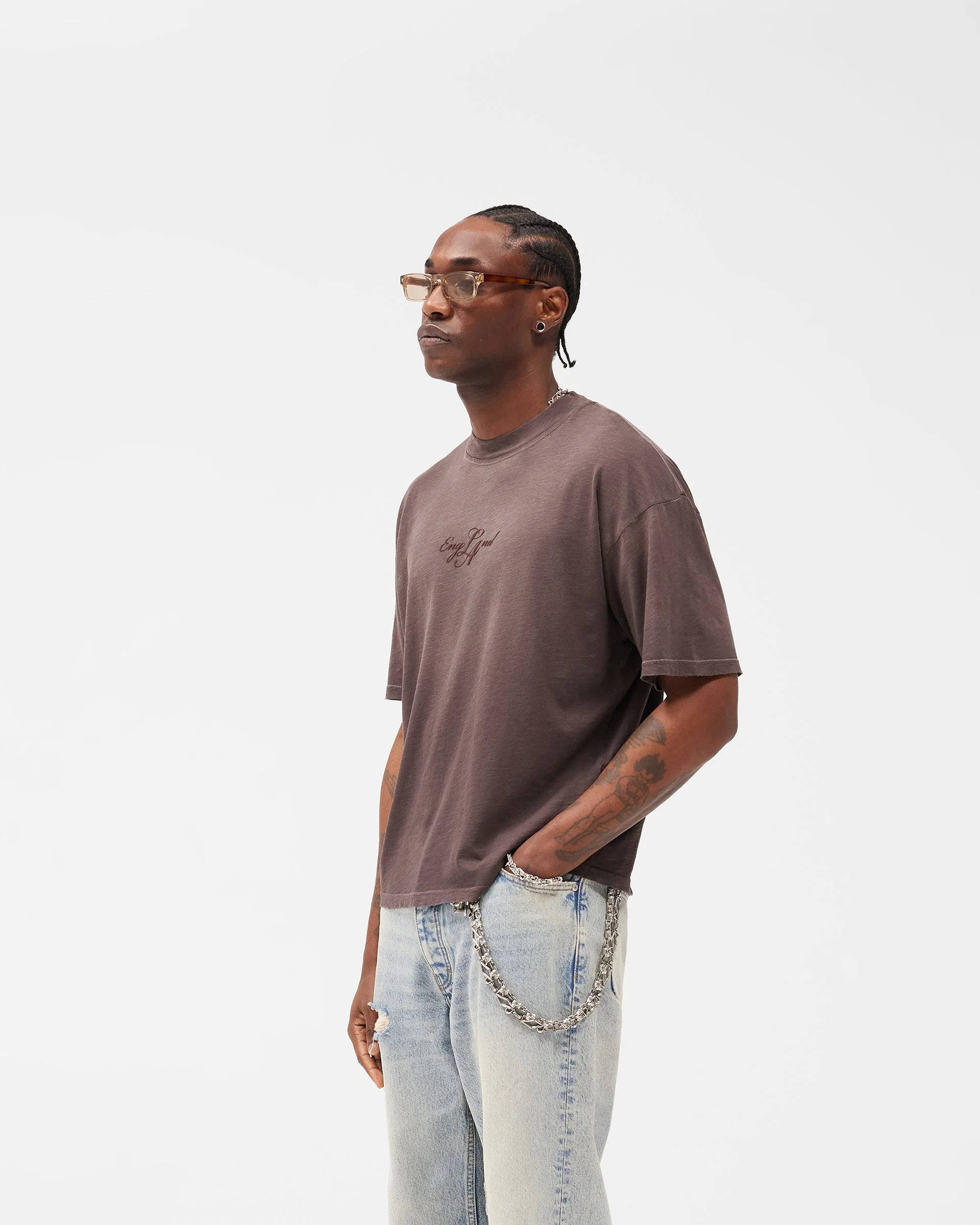 EngLAnd T-Shirt - Washed Brown - Image 2