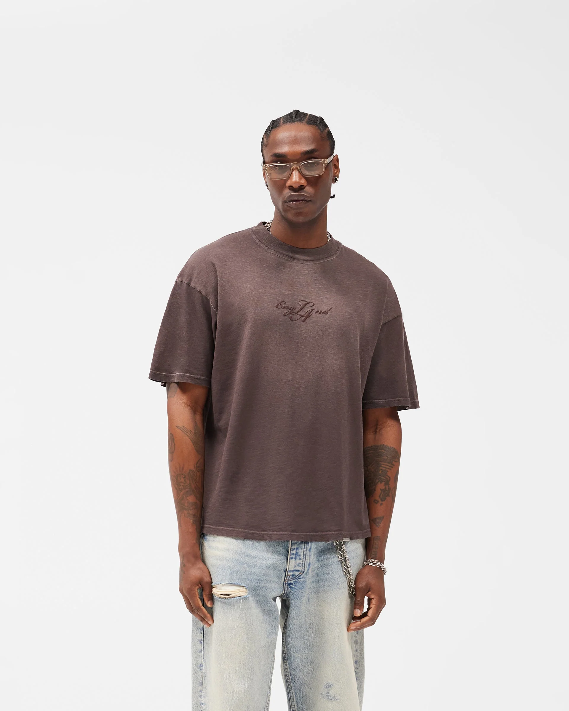 EngLAnd T-Shirt - Washed Brown - Image 3